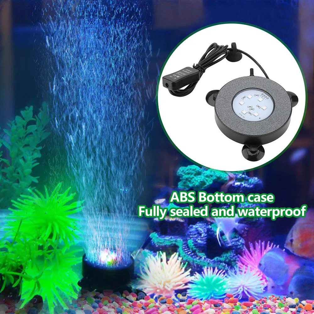 Tnfeeon Luz LED para acuario tanque de peces burbujeador