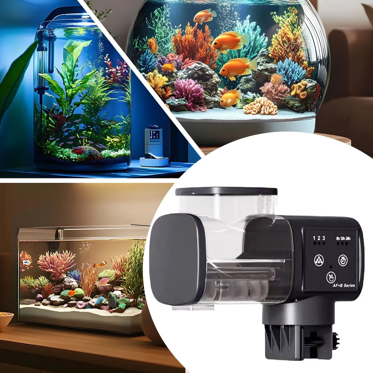Alimentador de Peces Dispensador Inteligente y Preciso