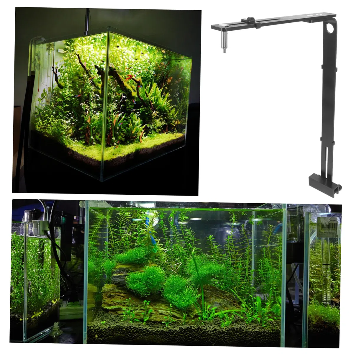 BESPORTBLE 4piezas Soporte De Luz Para Soporte Estable Para Iluminación De Peceras Instalación y Diseño Elegante Compatible Cristales