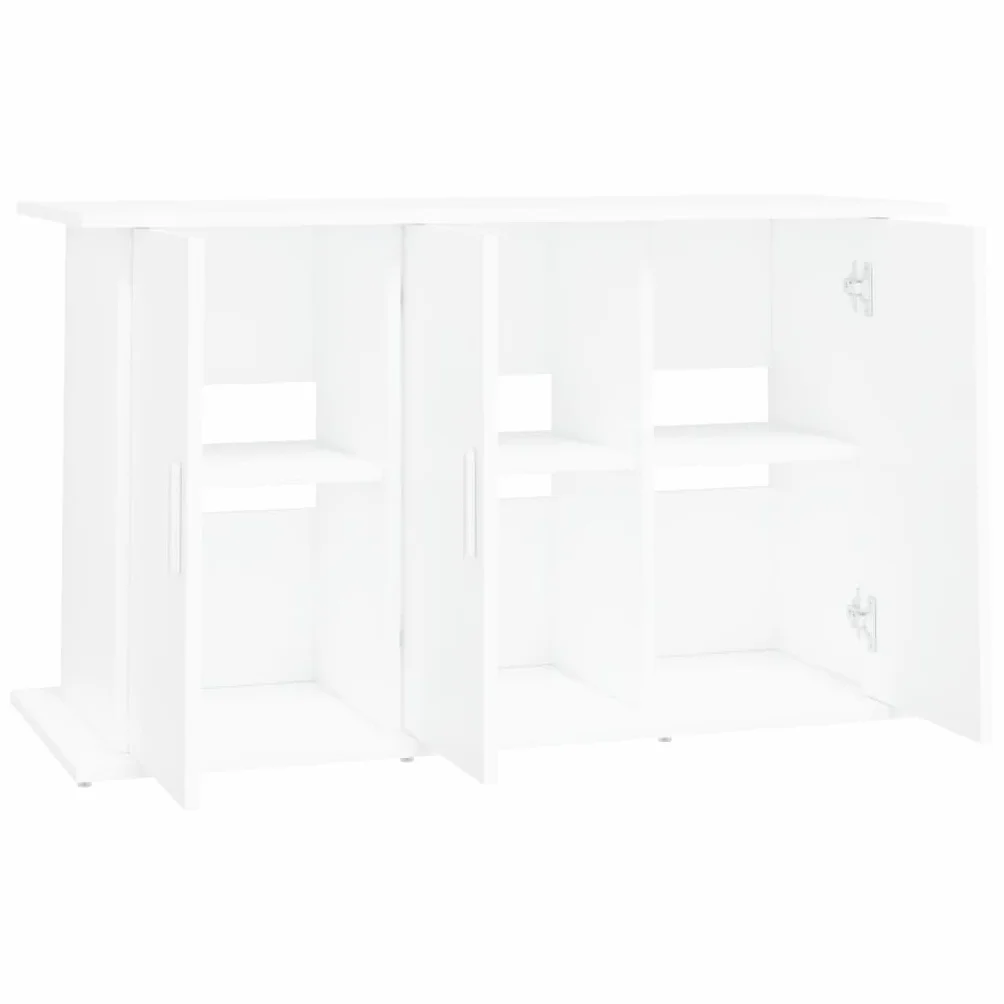 Soporte para acuario, material de madera blanca, 101 x 41 x 58 cm, con espacio de almacenamiento y puertas, armario inferior estable para accesorios de acuario, estantería y muebles para salón