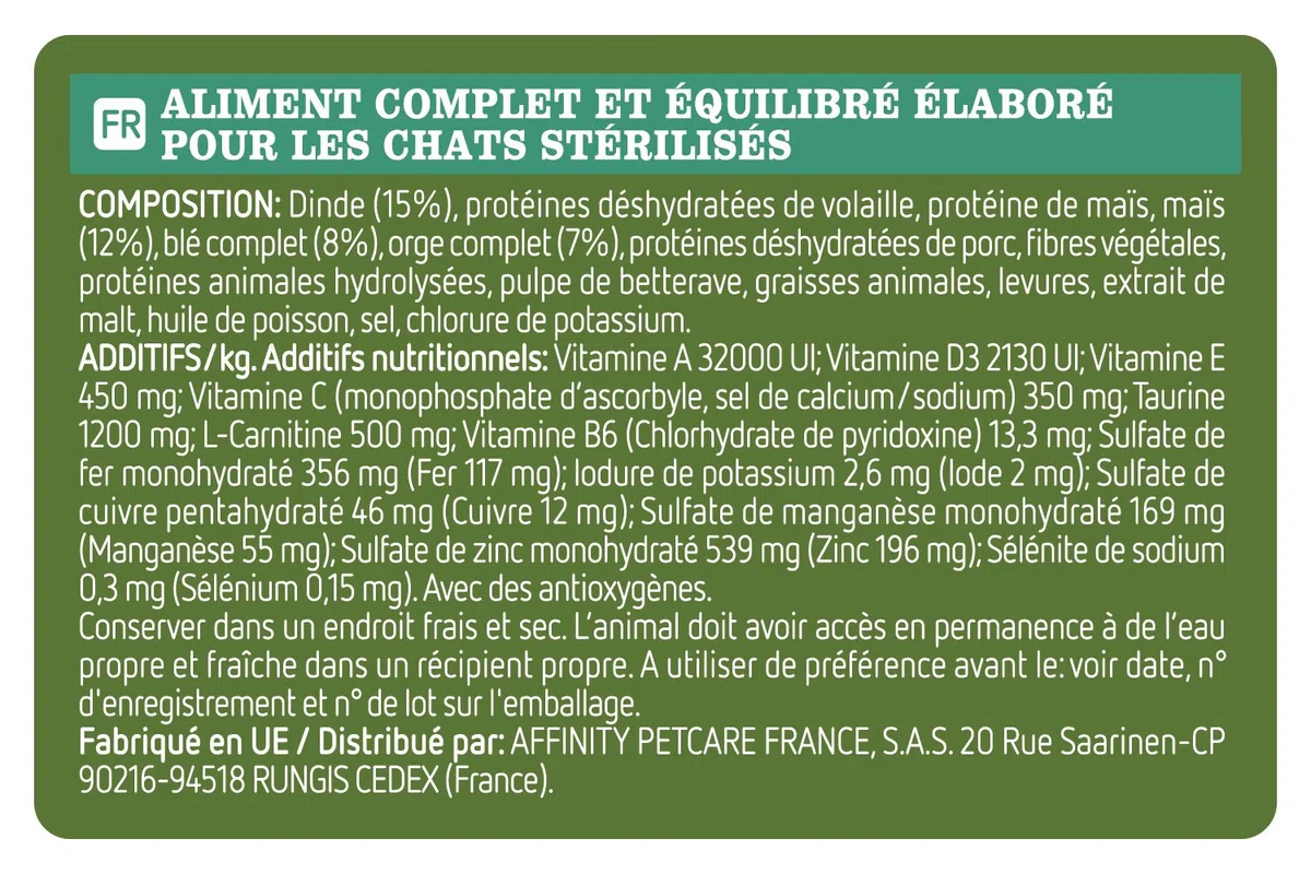 ULTIMA - ULTIMA Chat Stérilisé Intérieur 1,5Kg (x8)