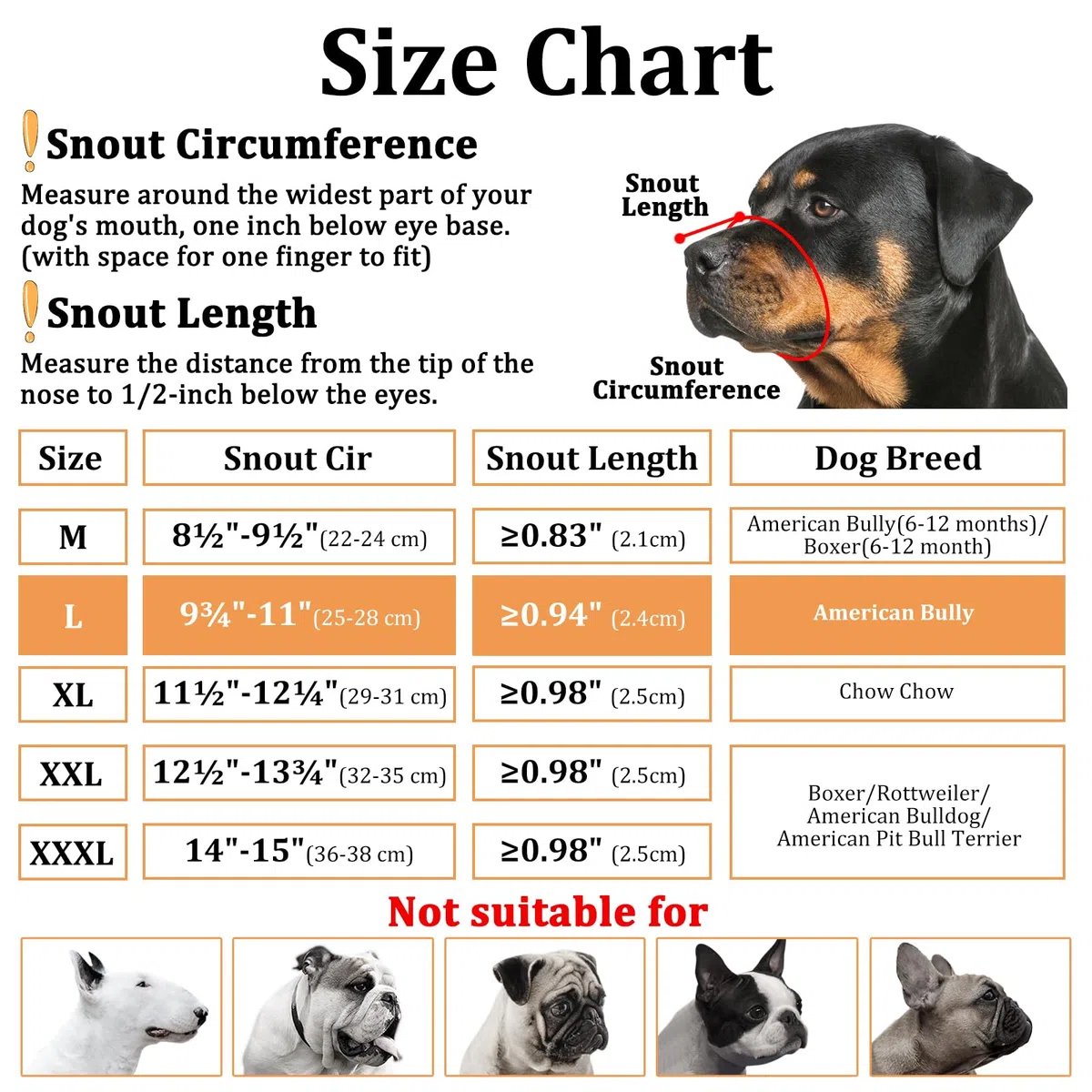 Mayerzon Bozal Pitbull, bozal suave para American Bully Bulldog Boxers Rottweilers, bozal masticable antiladridos para aseo, bozal de tela para perros medianos y grandes