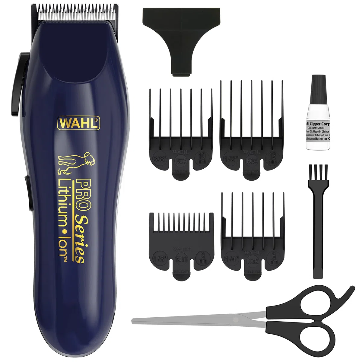 WAHL Dog Clippers, Pro Series - Kit de Aseo para Perros de Litio con Capa Completa para Cortar Perros, cortauñas sin Hilos de bajo Ruido