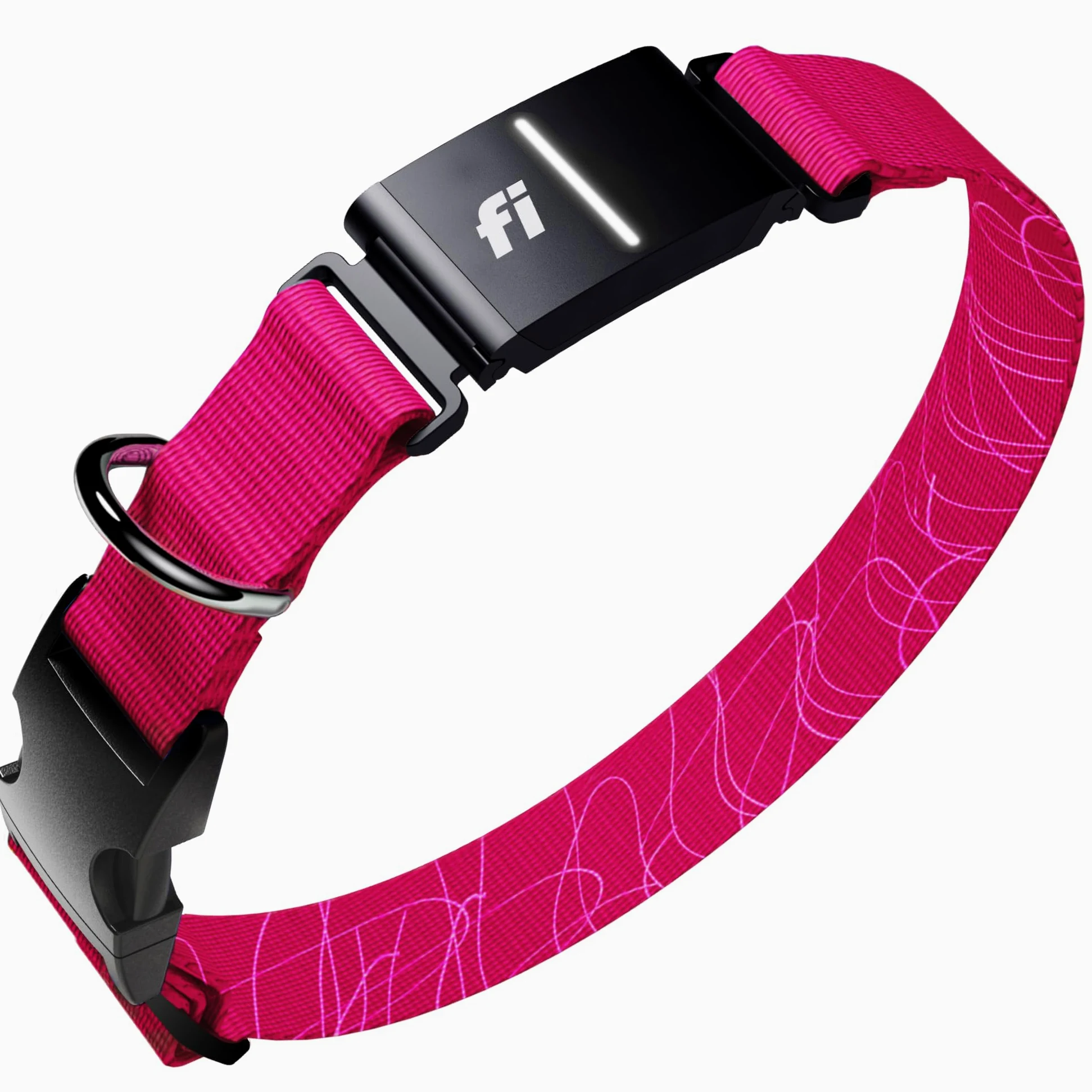 Collar inteligente para perro Fi Series 3+ – Rastreador de perros GPS y monitor de actividad y nuevo fitness, impermeable, luz LED, alertas de escape, cobertura nacional [membresía gratuita de 6 meses