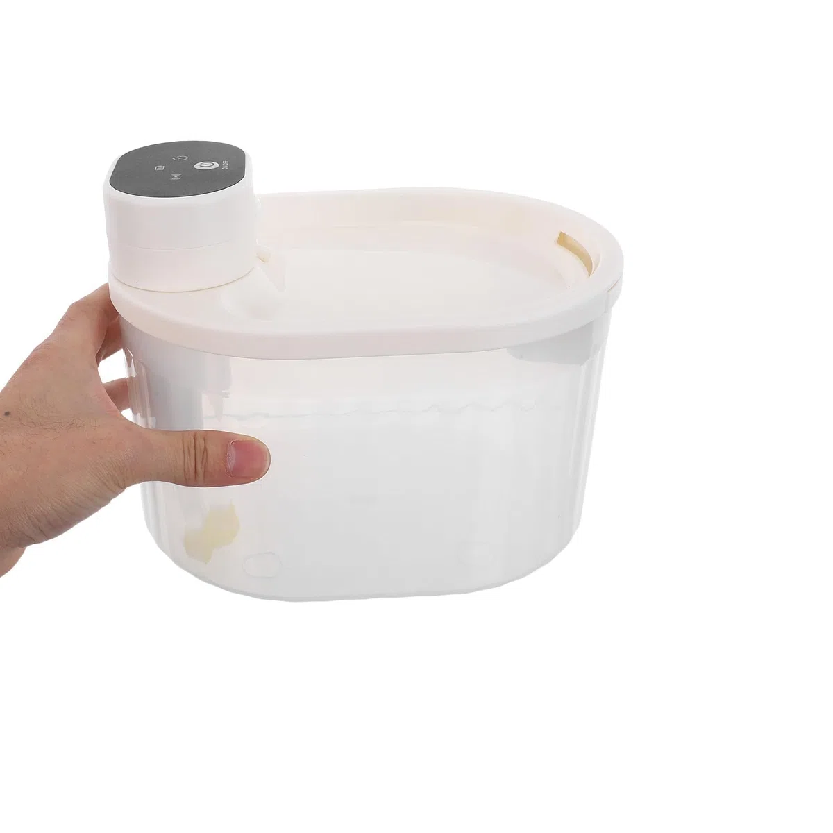 Mikikit Fuente de Agua para Gatos Estación de Bebida para Gatos Agua Corriente Filtrada Inalámbrica Abs 3 L Blanco para Interior Mascotas