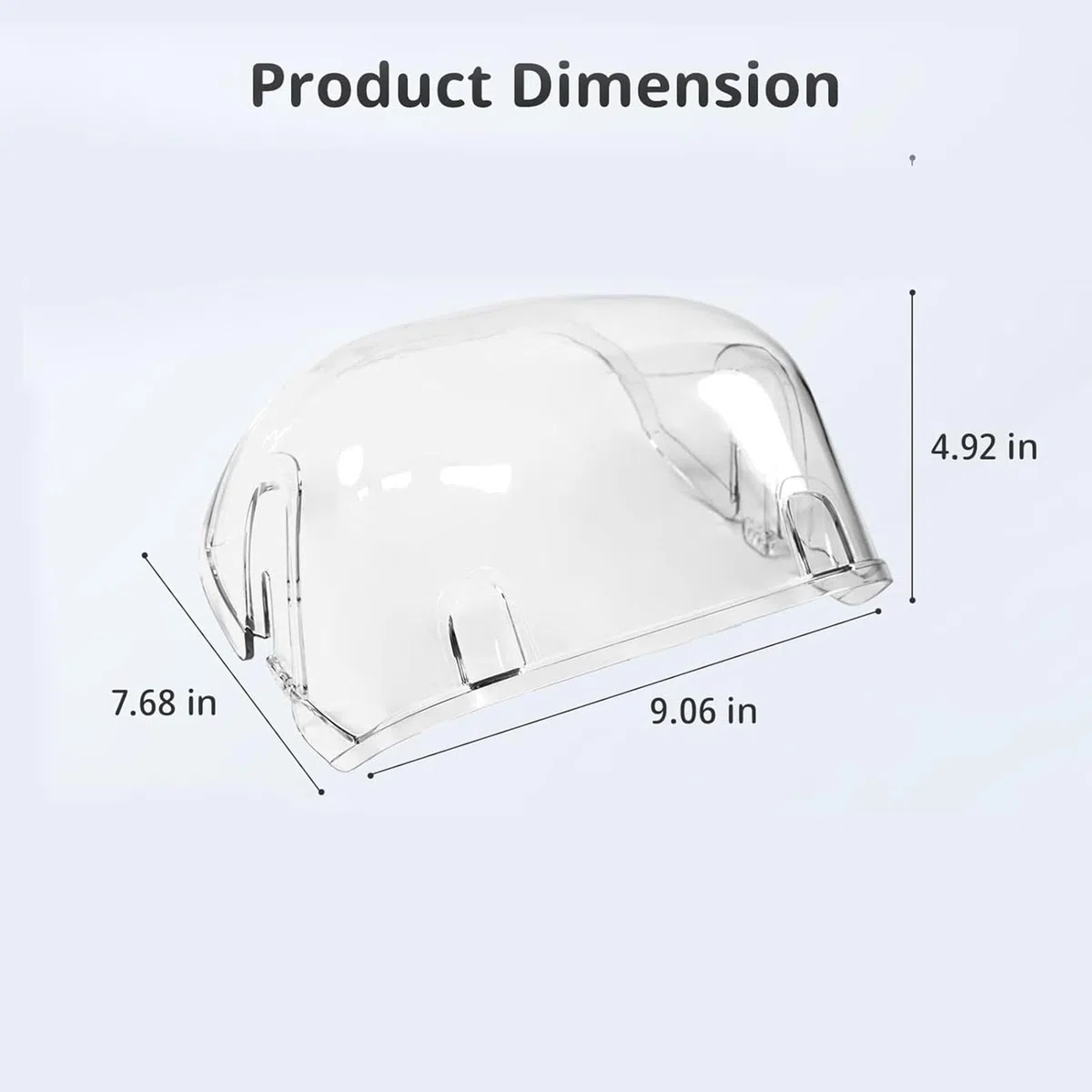 Fuerte Protector Trasero Transparente para dispensadores de Mascotas Evita Acceso no Deseado a los Alimentos Durante de alimentación Accesorio de alimentador automático
