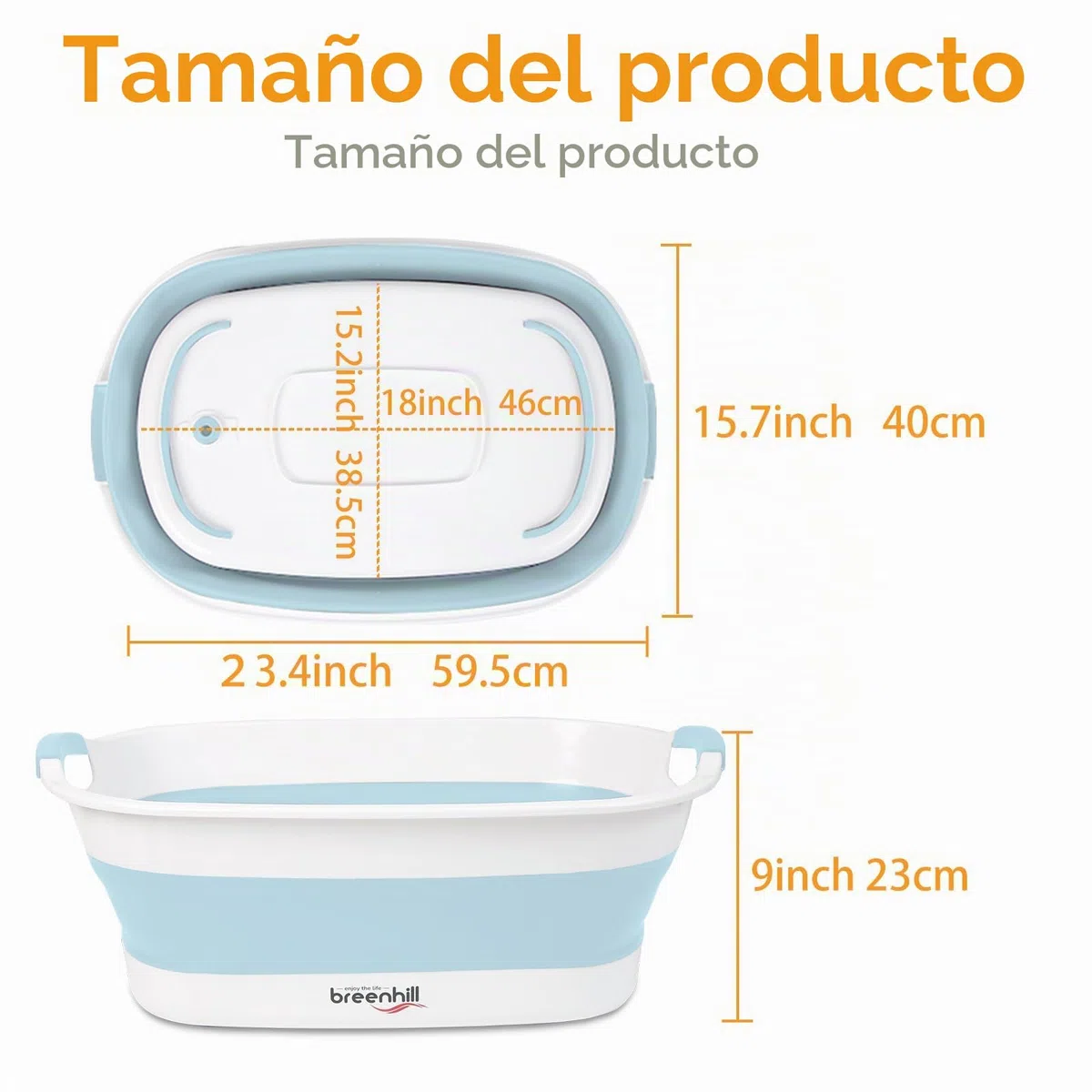Bañera plegable para perros y gatos pequeños, bañera portátil para cachorros con tapón de drenaje de agua, bañera plegable para mascotas que ahorra espacio para uso en interiores y exteriores, azul