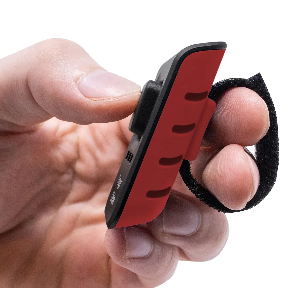 Educator Clicker de Dedo de Entrenamiento para Perros con Sonido Audible para Refuerzo Positivo, Comportamiento y obediencia Entrenador de Mascotas, Rojo | 4 niveles de sonido ajustables, correa de velcro para el dedo, clicker manual para entrenamiento de