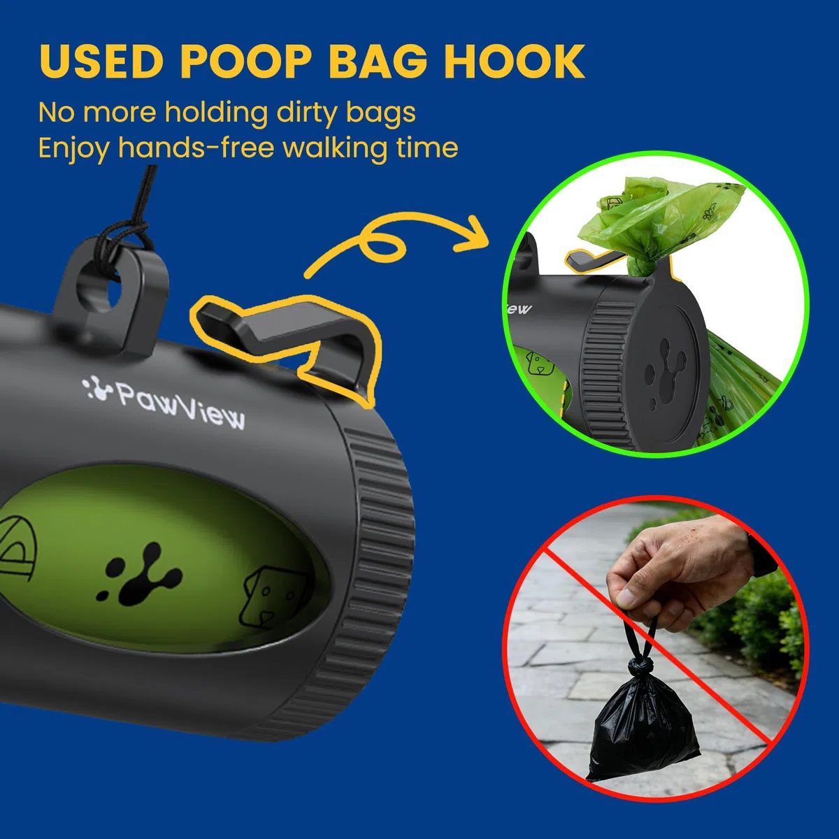 Dispensador inteligente de bolsas para excrementos de perro