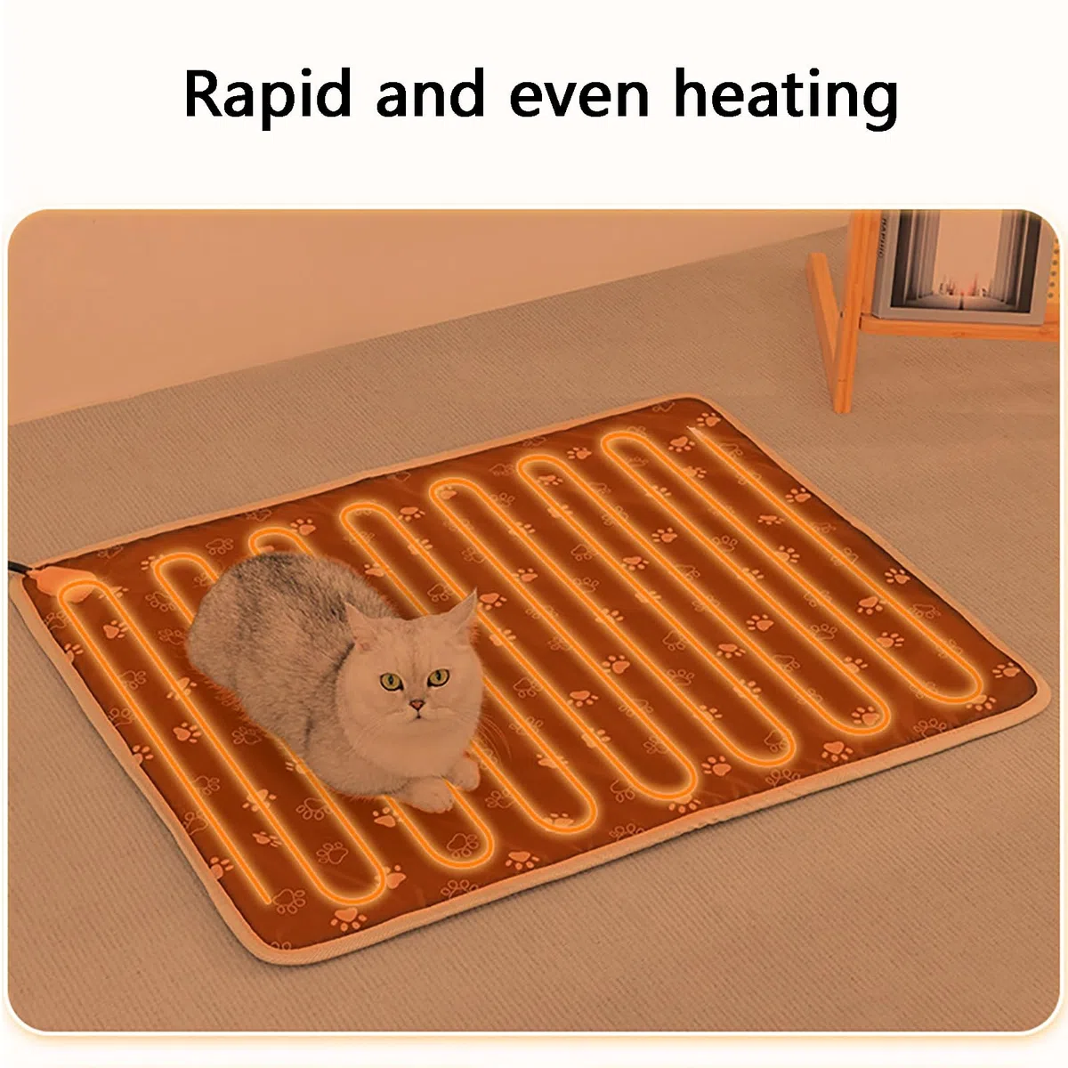 Manta Termica Gatos, Manta Eléctrica para Perros, con Temperatura y Temporizador Ajustables, Impermeable y Duradera, para Gatos y Perros(XXX-Large)