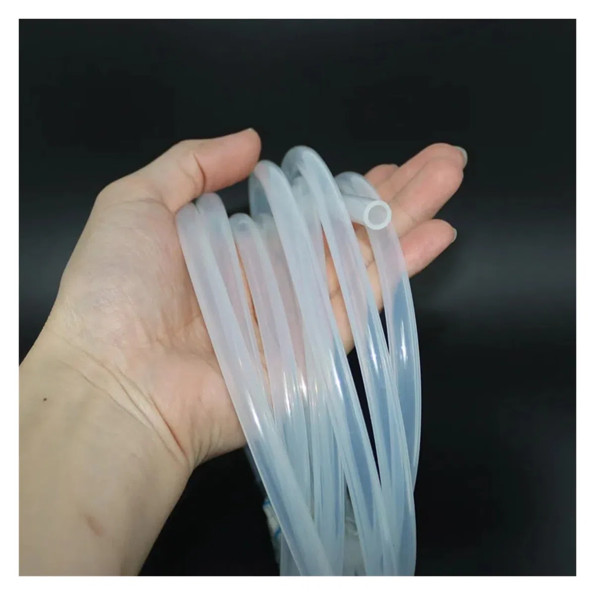 Manguera de silicona transparente for alimentos de 1/5 m, 2, 3, 4, 5, 6, 7, 8, 9, 10, 11, 12, 14 y 16 mm, flexible, for bomba de acuario de alta temperatura.(5 Meter,ID 12mm x OD 16mm)