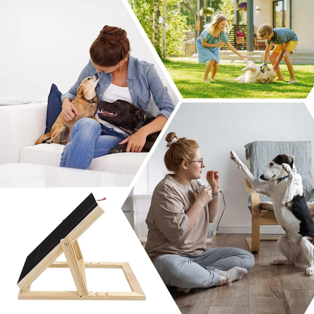 Tabla Rascadora De Uñas Con Para Perros Actividad Interactiva De Madera Con