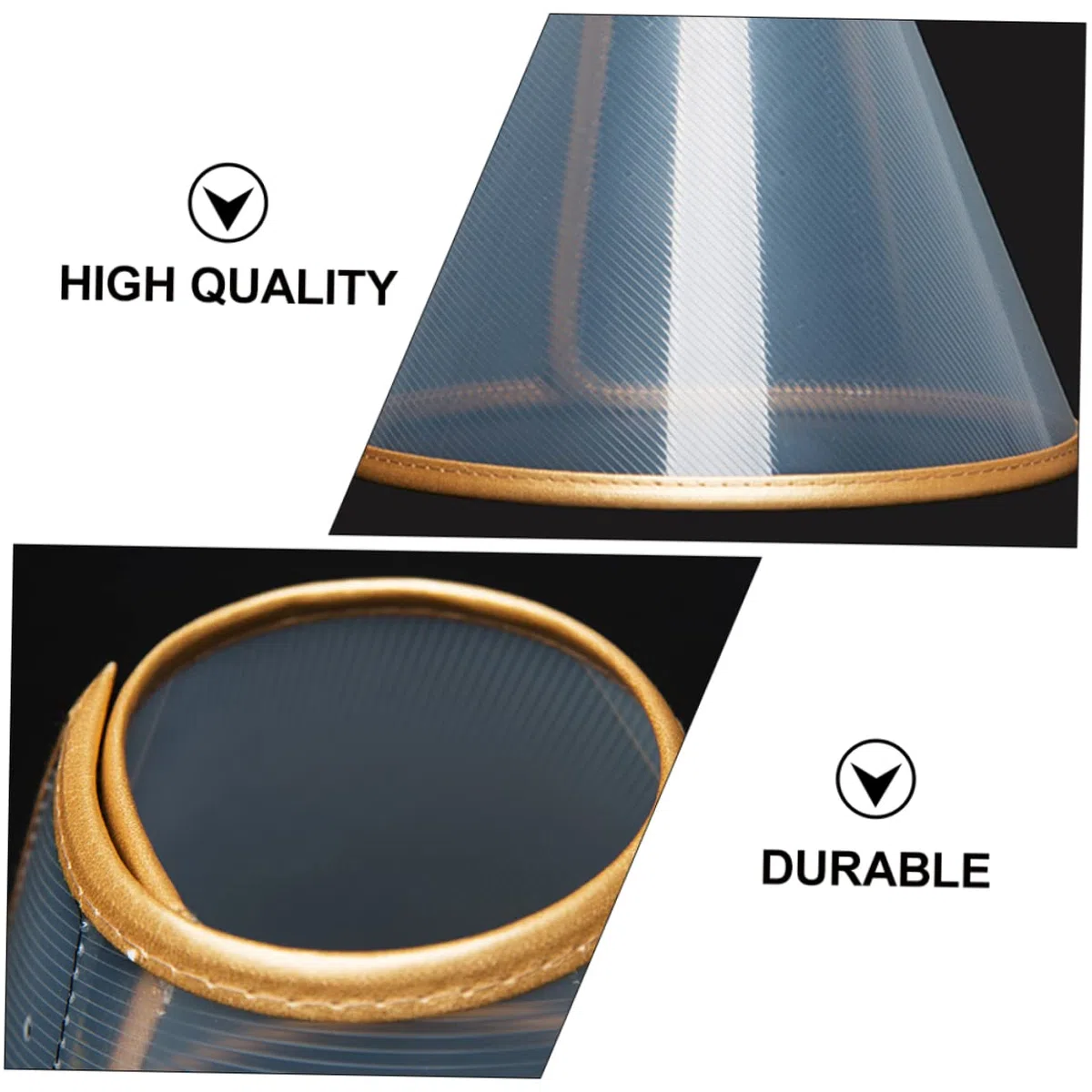 Didiseaon 2piezas Collar De Ajustable para Collar Antiladrido para y Gatos Diseño Transparente para Prevención De Lameduras y Rascado para Lesiones y Cirugías Profundidad
