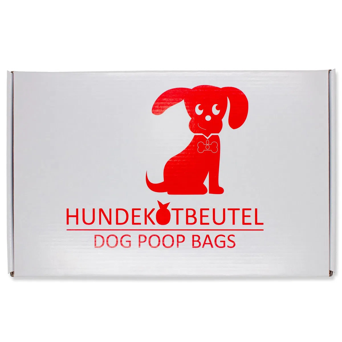 6000 bolsas para excrementos de perro (60 bloques de 100 bolsas) para colgar, color rojo, 21 x 31,5 cm + borde de 3,5 cm