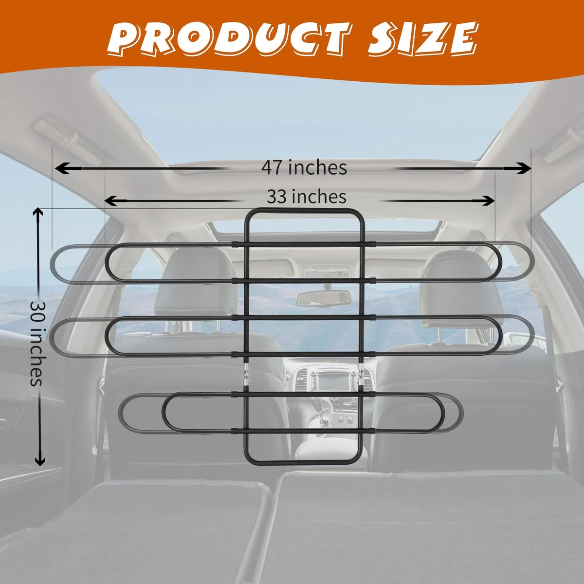 Barrera para perros para SUV, camión, Hatchback, sedán