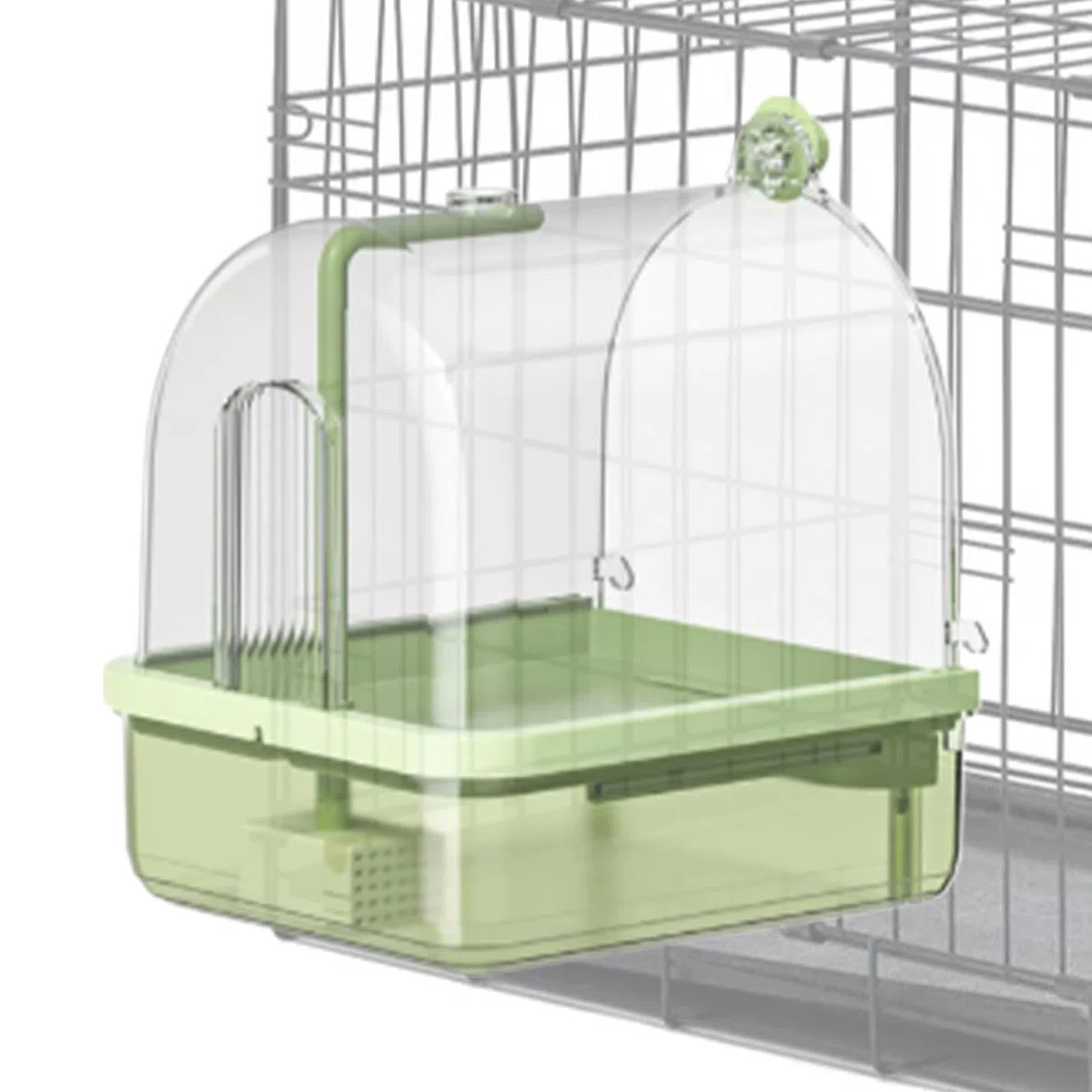 Bañera Para Pájaros Que Se Coloca En Jaulas Ducha Automática Periquitos 2
