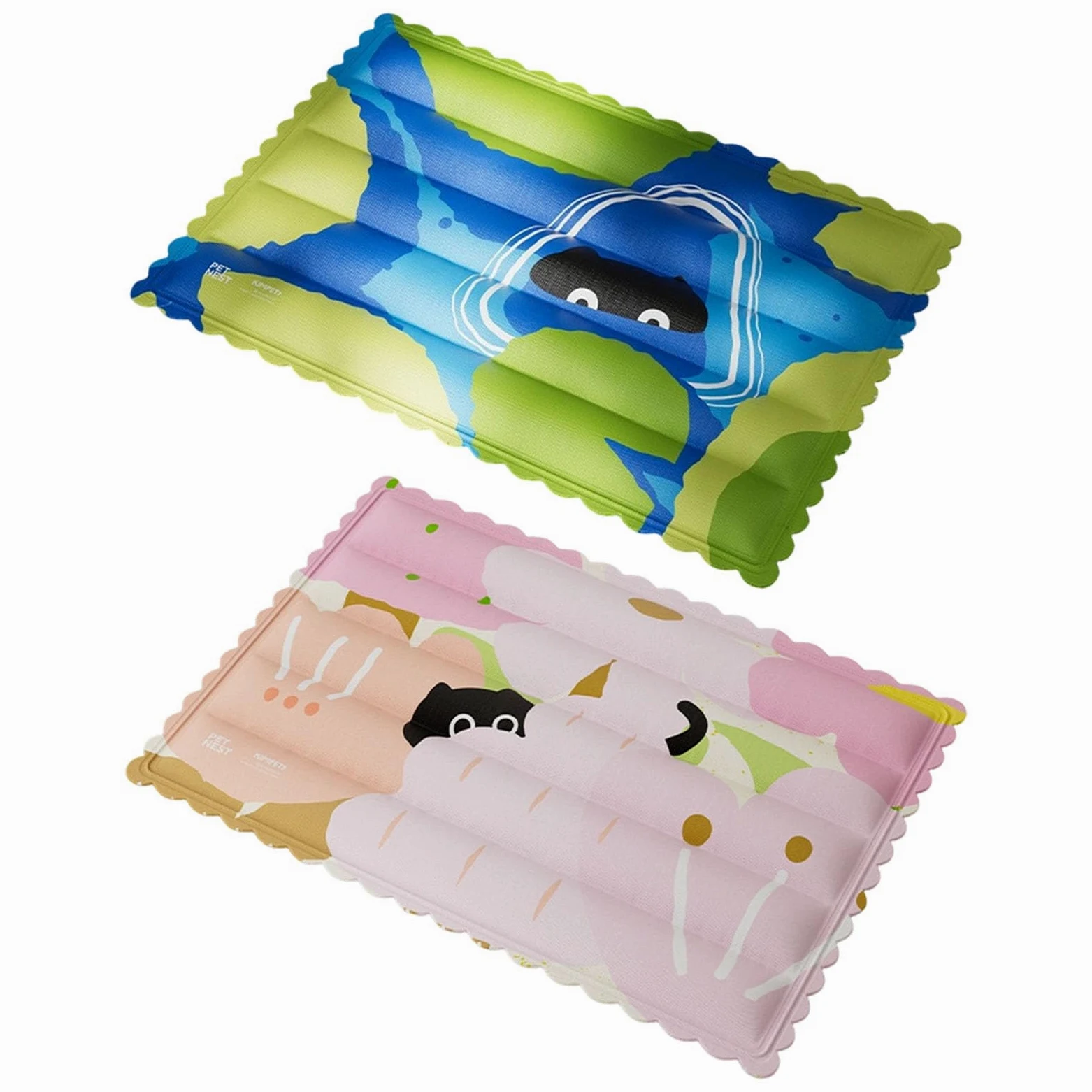 Alfombrilla refrescante para mascotas, transpirable, lavable, para verano, gatos, gatos, manta fresca para jaula y cama, accesorios para mascotas pequeñas y grandes