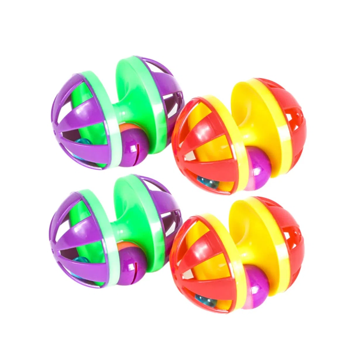 Didiseaon 12 Piezas Juguetes para Mascotas para Gatos con Cascabeles Suministros para Mascotassuministros para Mascotas Juguete para Gatos Campanillas Pelota De Juguete Gatito