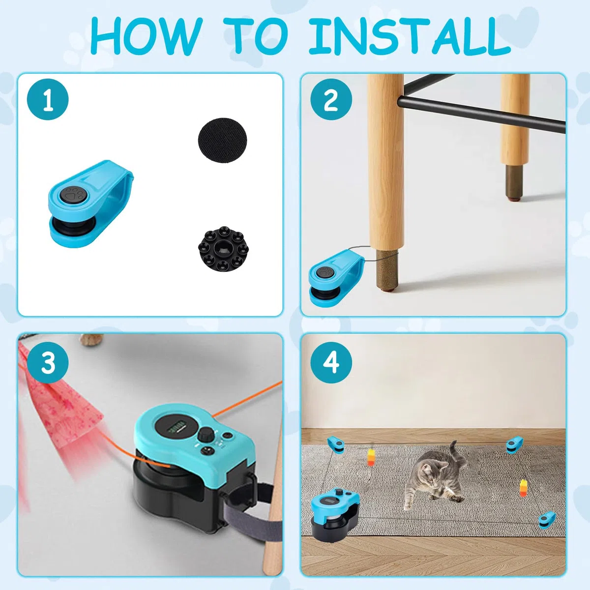 Nueva Cinta de Correr para Gatos, Automático/Control Remoto Juguete Interactivo Gato, Juguetes de Caza de Gatos simulados, Velocidad Ajustable, Juego de Caza con Pluma para Gatos de Interior