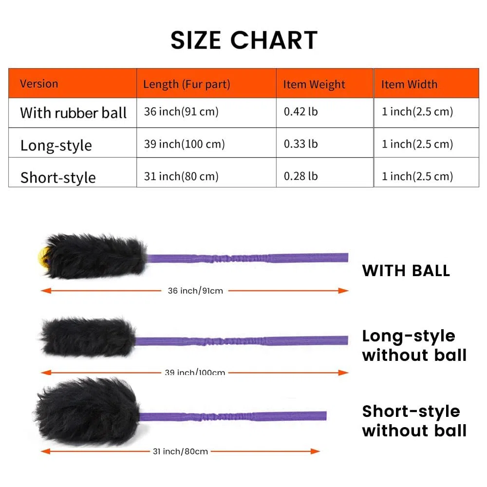 HOWGO Juguete de cuerda para perro, juguete elástico para perro, 100% piel de oveja, juguete de tirones con olor a oveja para todas las razas (morado, grande)