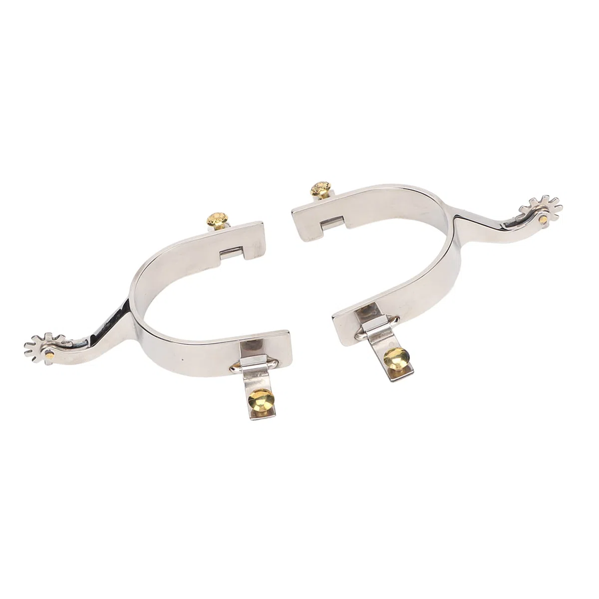 Espuelas de Vaquero de Acero Inoxidable con Engranaje Giratorio para Entusiastas de la Equitación, Juego de 2 Espuelas de Caballo para Equitación de Vaquero Occidental para Hombres