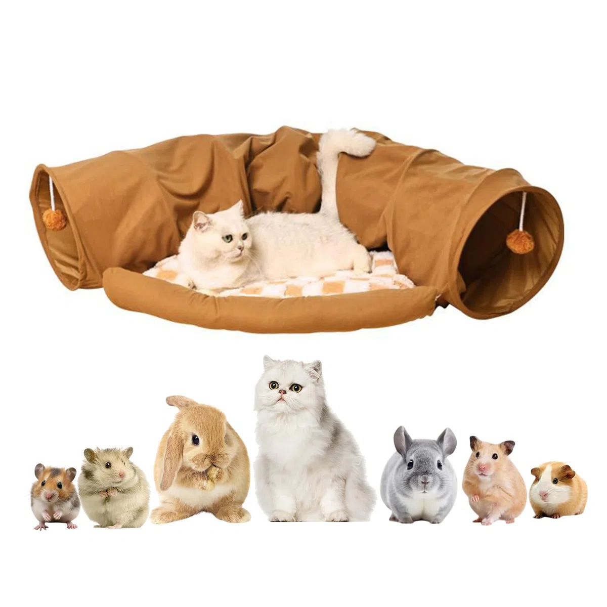 Túneles y Tubos de Gatos Desmontable Lavable