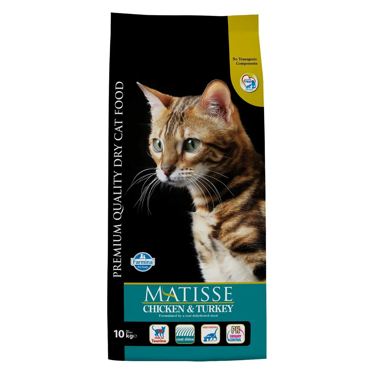 farmina- Matisse, comida seco de pollo y pavo para gatos adultos 10 kg
