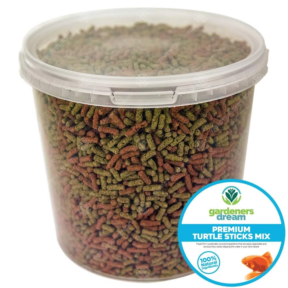 GardenersDream Premium Turtle Sticks Mix Alimento de Alta Proteína para Tortugas Acuáticas