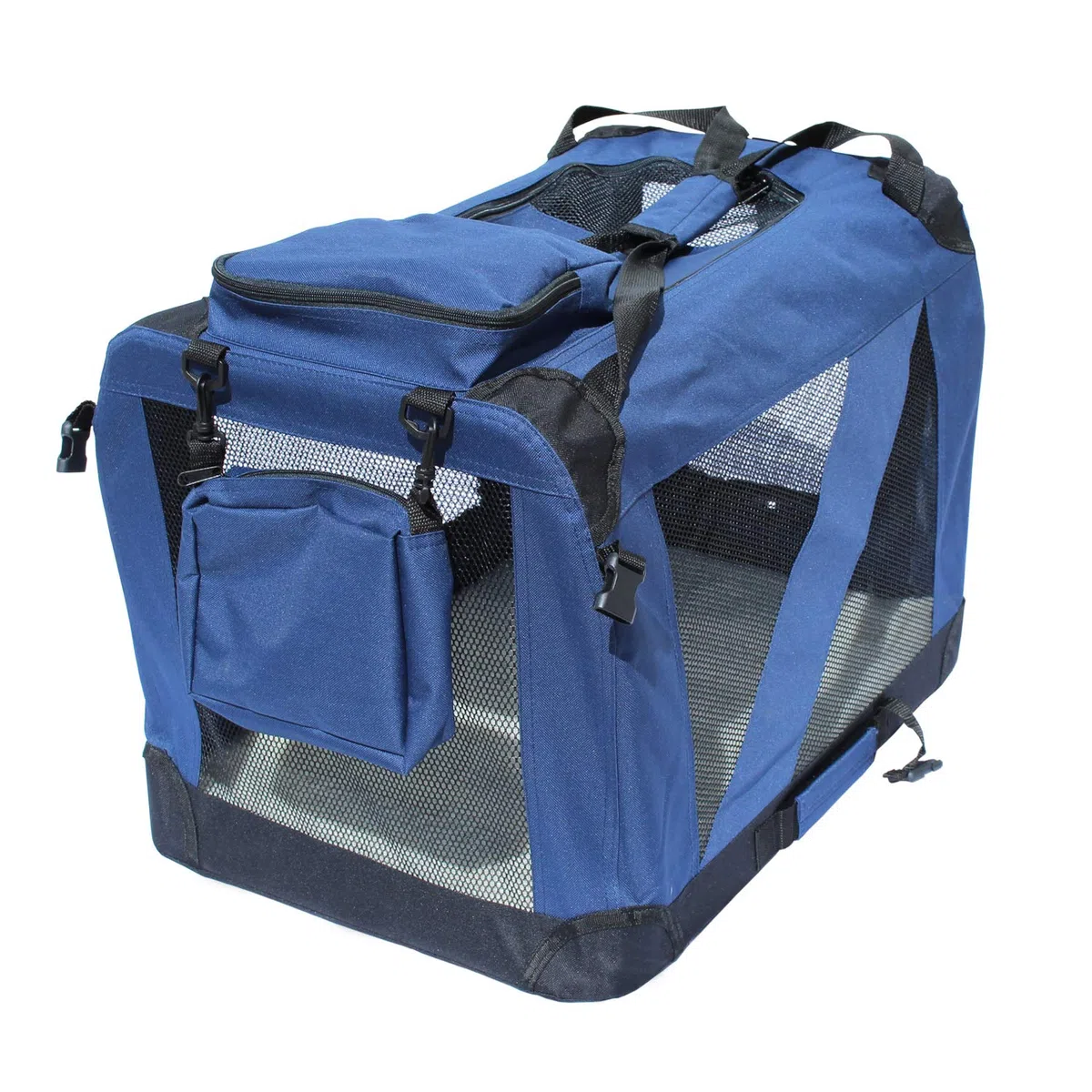 Transportin para Perros Plegable Yatek de entradas Laterales y Superiores con Alta Visibilidad, Confort y Seguridad para tu Mascota de tamaño L (70 x 52 x 52 cm)