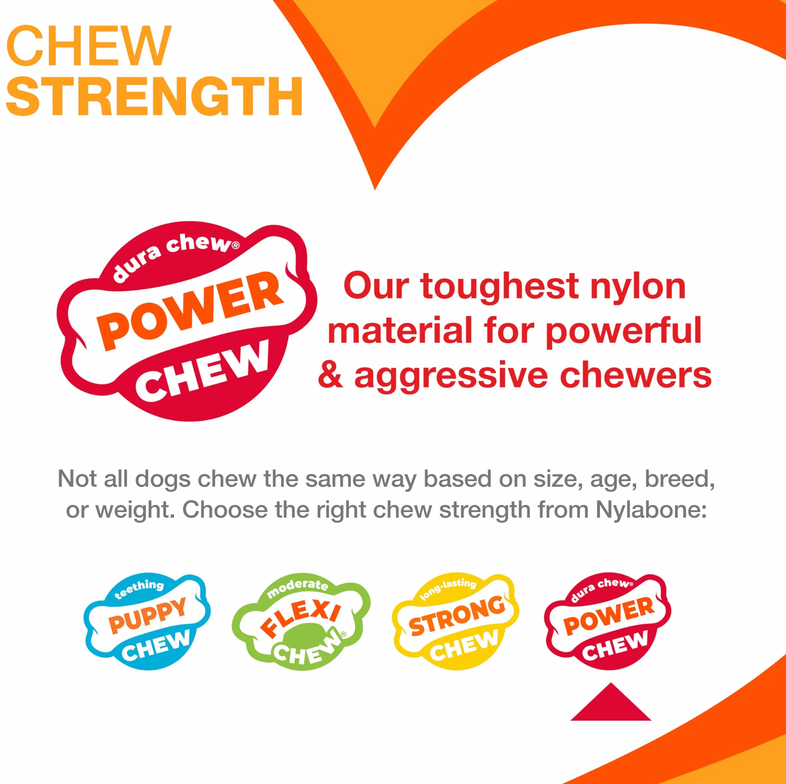 Nylabone Power Chew - Paquete de Juguetes para Perros Favoritos de los Clientes, Juguetes indestructibles para masticadores agresivos, 3 Formas y sabores, Mezcla de sabores, Grande/Gigante (3