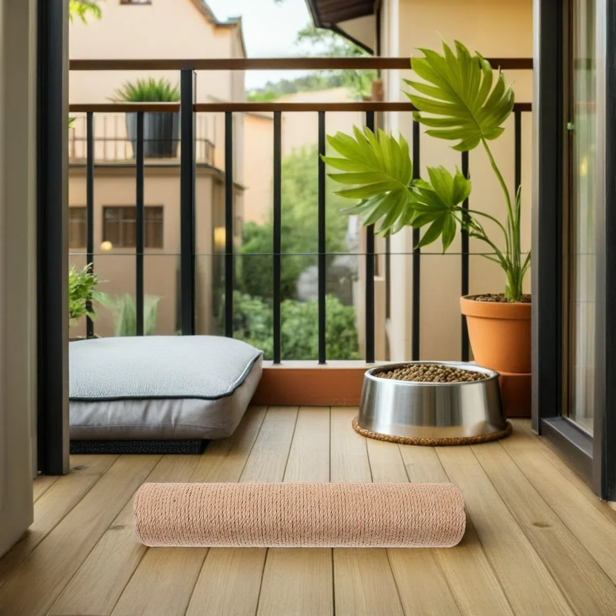 COLLBATH de Repuesto para Rascador de Gatos, 4 Piezas de Sisal de 30 CM, Diseño Estable para Entretenimiento y Protección de Muebles en Interiores