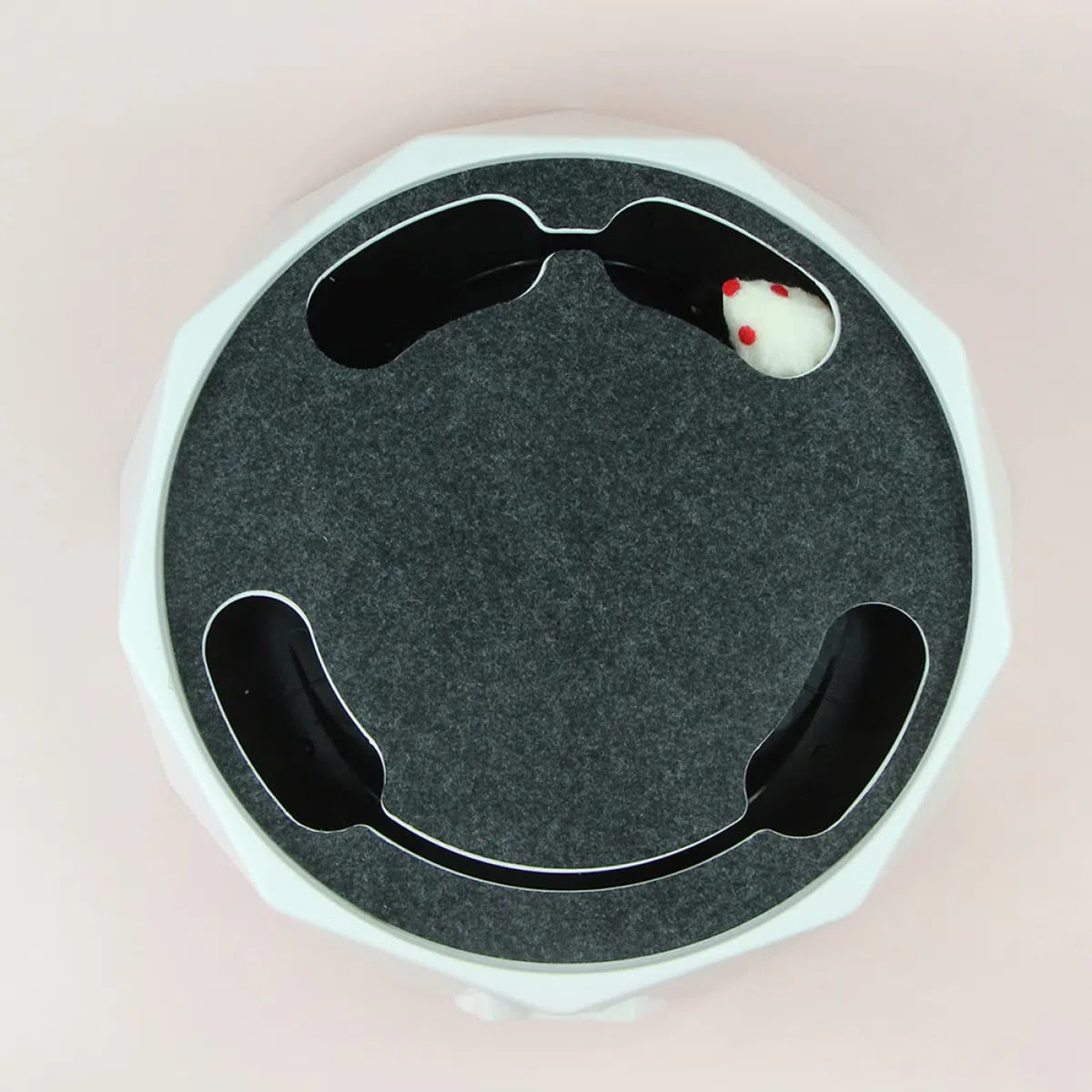 POPETPOP Juguete para Mascotas Cat House Cat Toys Juguetes Gatito automático Juguete Giratorio para Mascotas Juguete Interactivo para Mascotas Juguete de Caza del ratón AbS