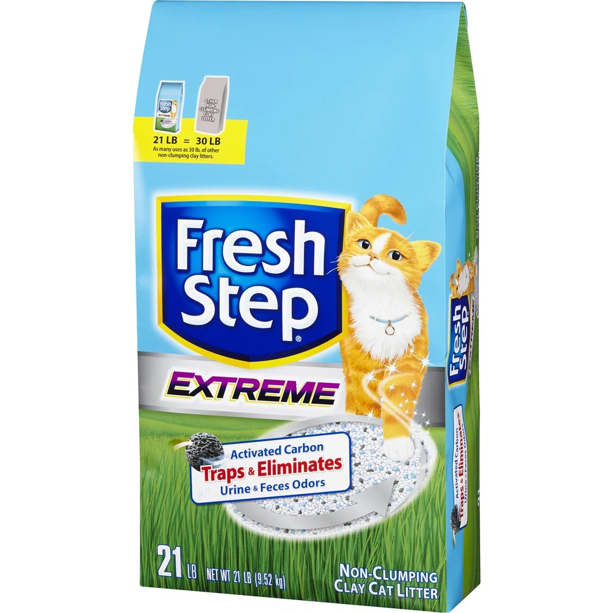 Fresh Step Extreme Arcilla para gatos, sin aglomerar, perfumada, 21 libras