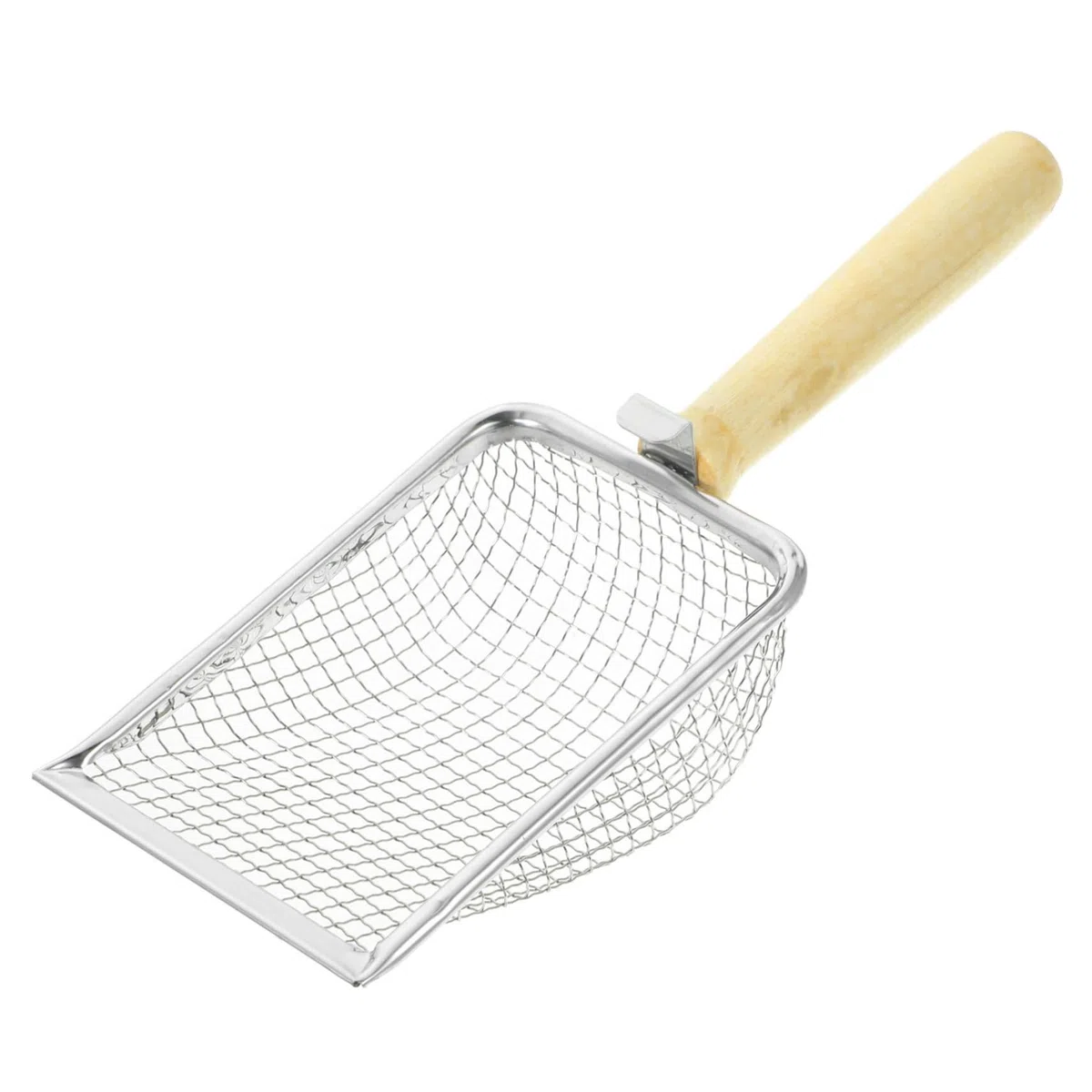 Pala para Arena de Gato, con Malla for una Limpieza eficiente de los desechos Reptiles Mango Madera Duradero for Cajas Arena for Gatos y