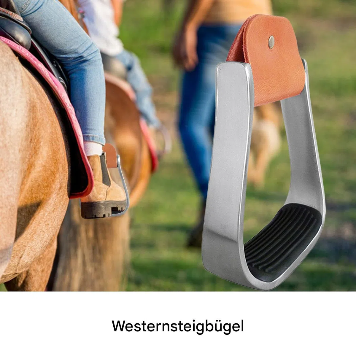 Estribos de Estilo Western Equipo de Aluminio con Amortiguación