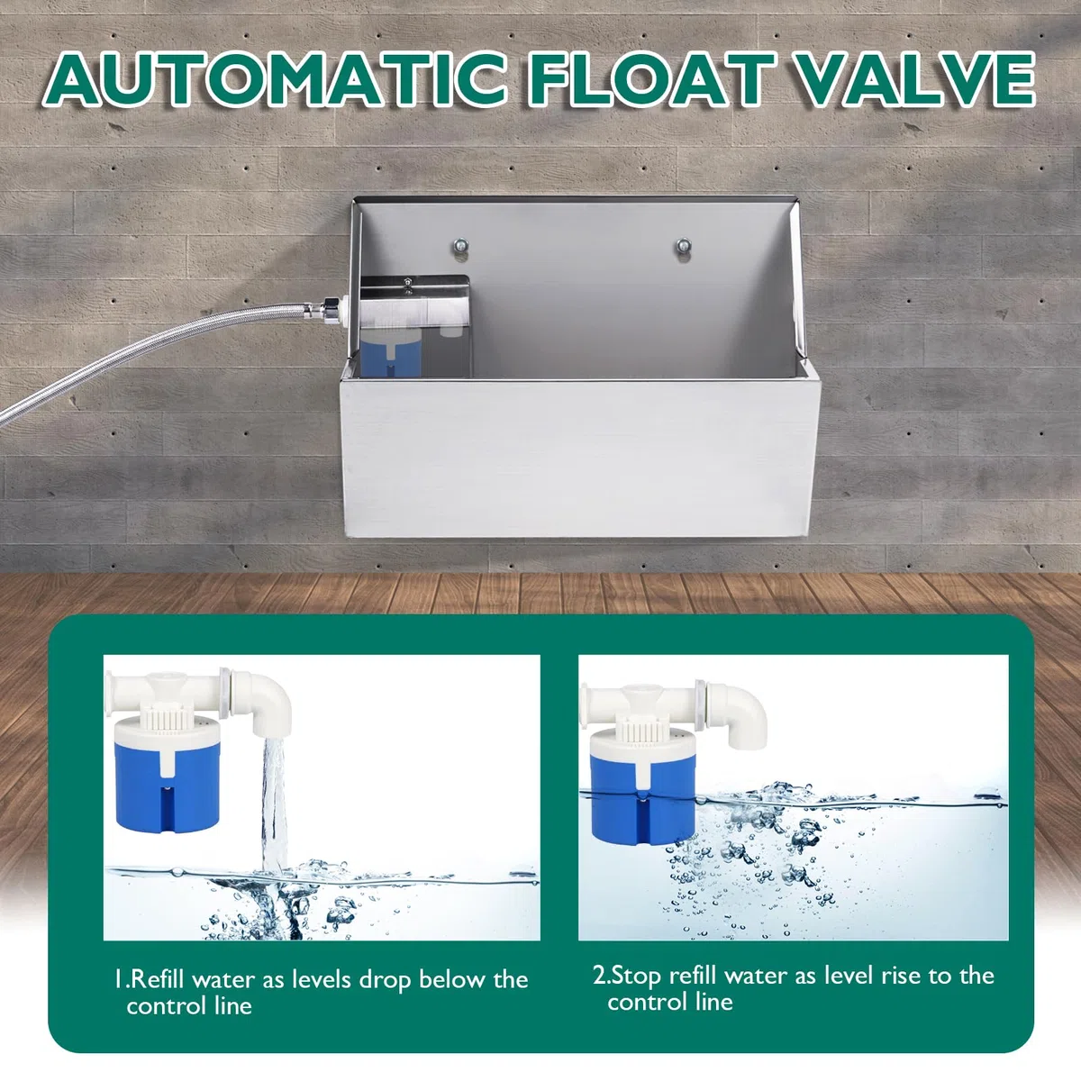 Bebedero Automático para Perros 8L, Dispensador de Agua con Llenado Automático para Exterior | Ideal para Perros, Caballos, Ganado, Pollos y Aves de Corral
