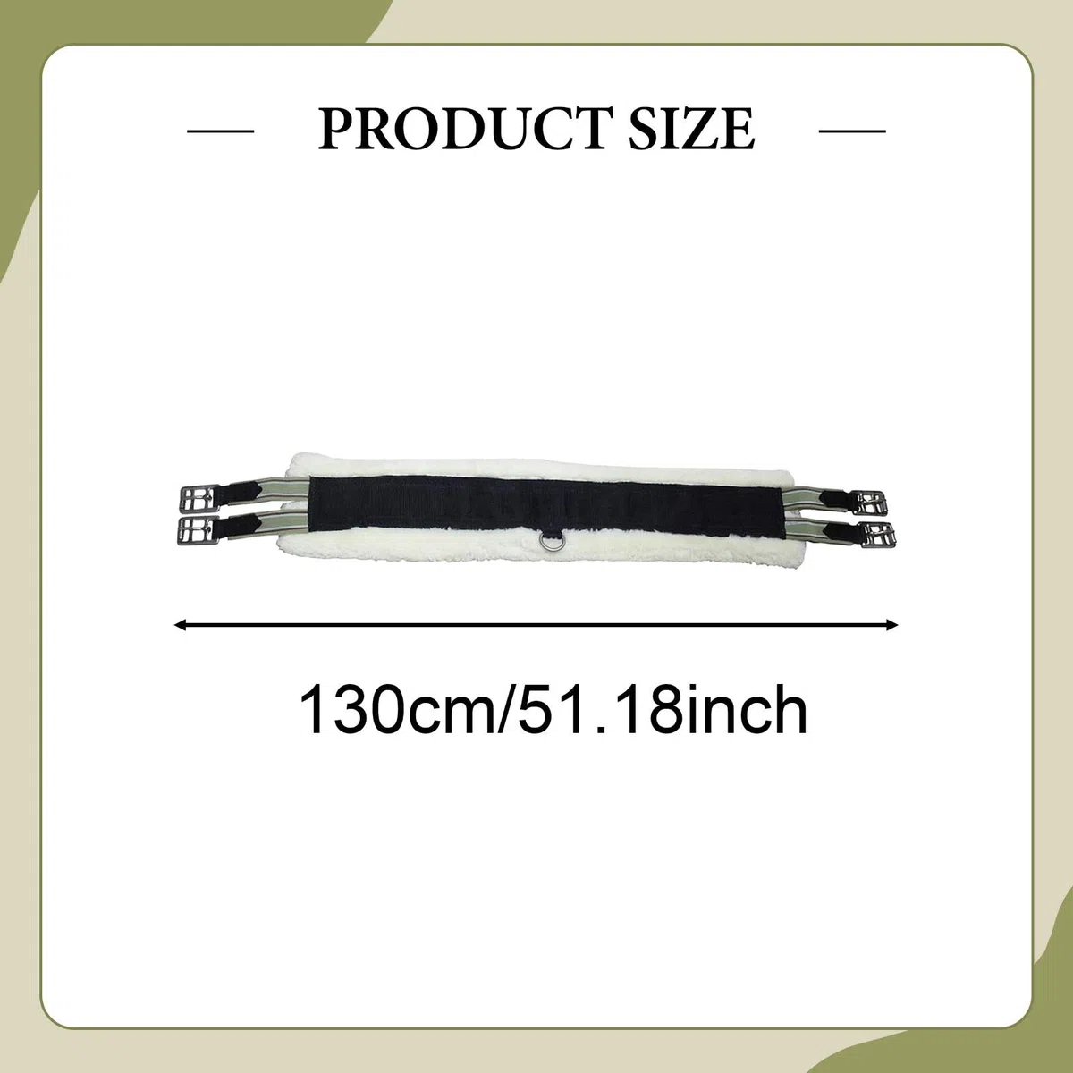 Qianly Cincha para Caballo Cincha Elástica Cincha Antideslizante Cincha Acolchada Cincha de Entrenamiento de Fácil Ajuste Adecuada para Montar Caballos Depor