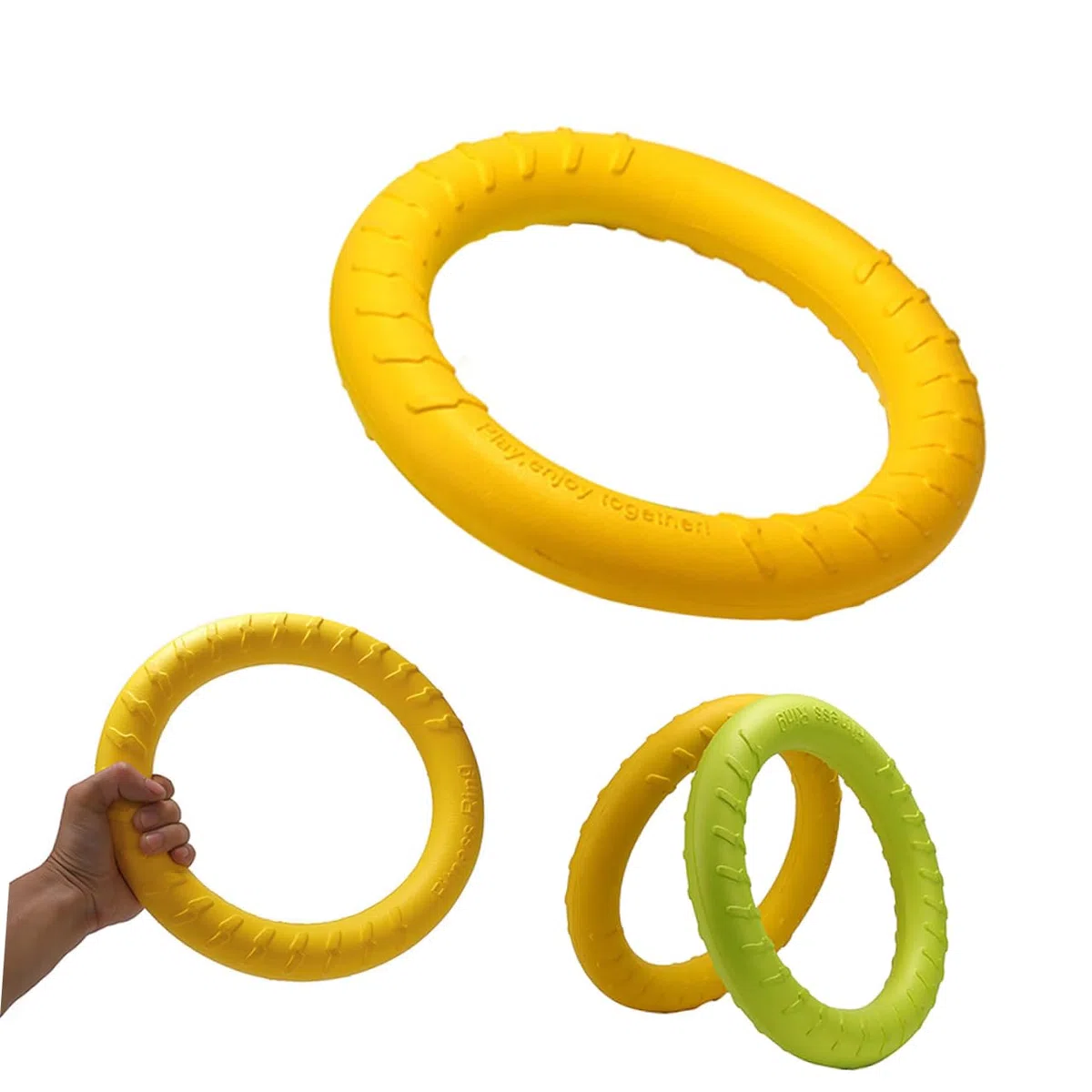 PRETYZOOM 2 Uds Juguetes para Mascotas Juguetes para Masticar Juguetes Dogman Juguete para Masticar para Perros Eva Anillo para Perro Anillo para Mascotas Juguete para El Cuidado