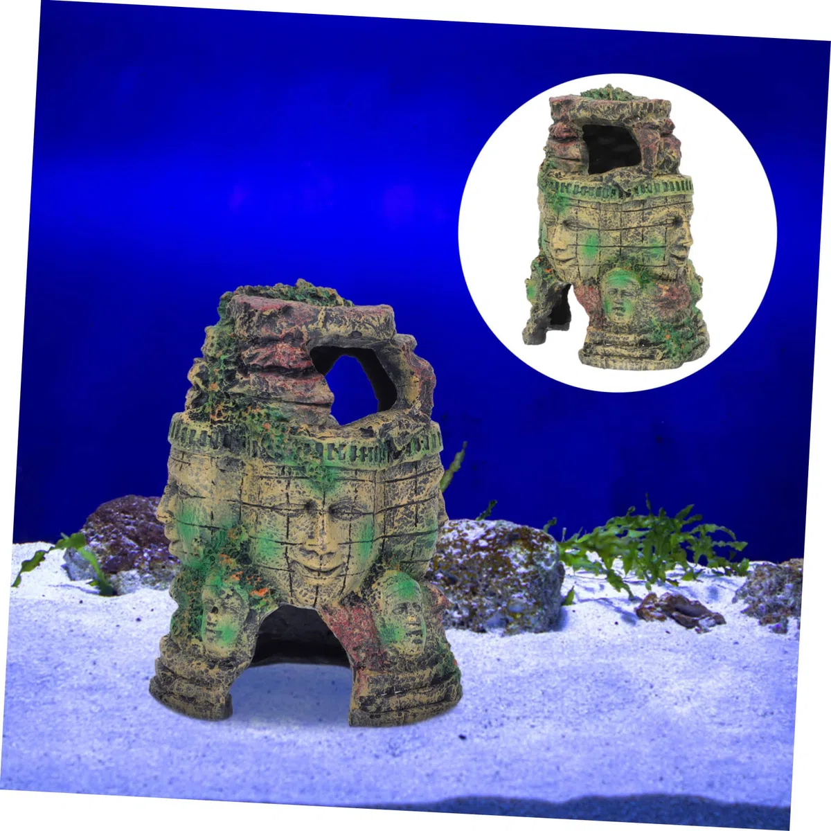 DOITOOL Decoración Natural para Reptiles Escondite Decorativo para Terrarios Cueva de Resina para Reptiles Añade un Toque Vívido Tu Terrario para Serpientes y Lagartos Decoración