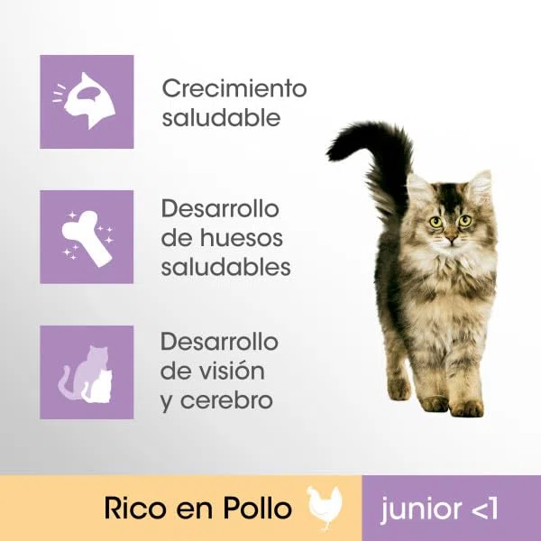 Pienso para Gatos Esterilizados Junior Sabor Pollo 750g