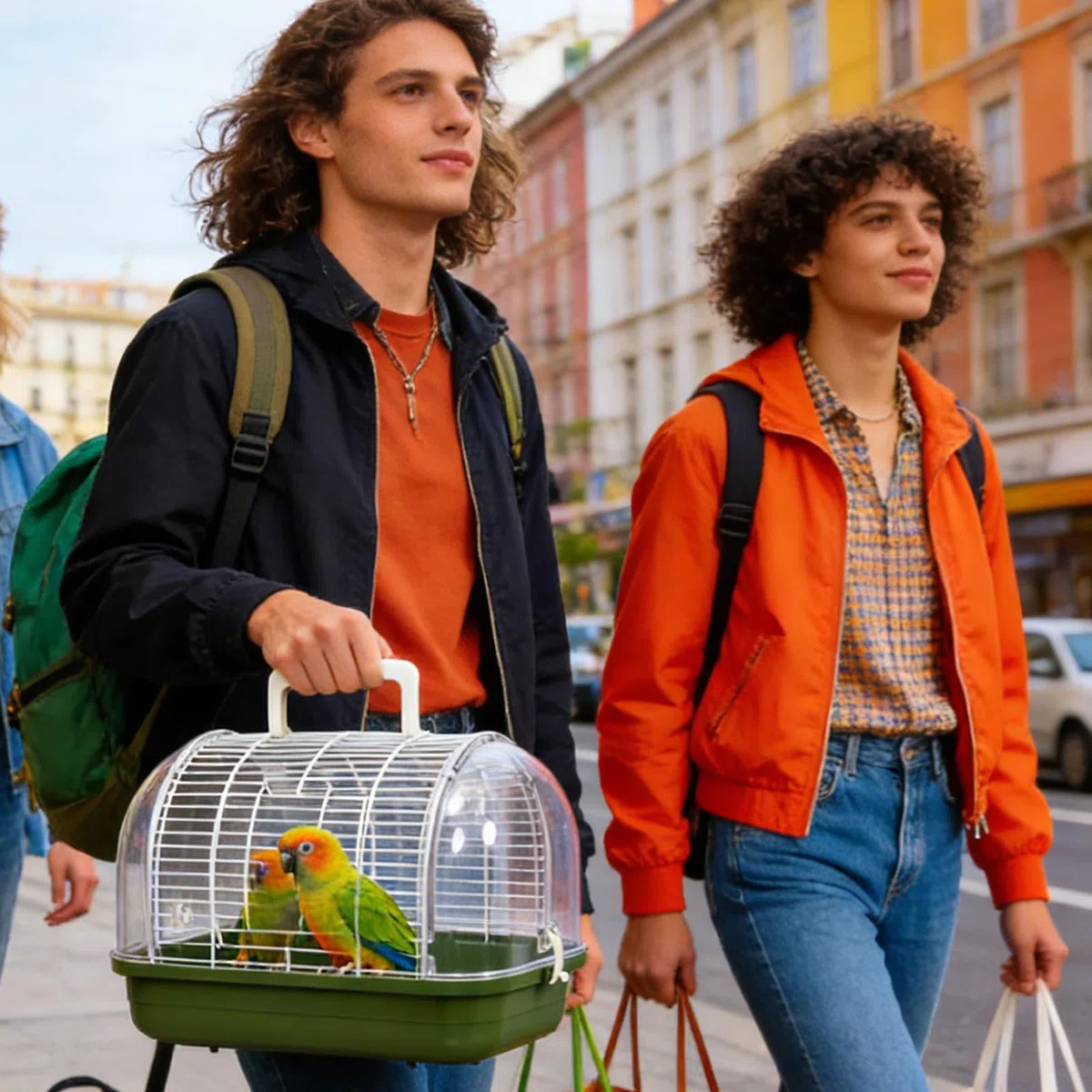 Transportín para Aves Jaula de Viaje Con Percha De Pie Y Ventana | Jaula para Exterior Para Cacatúa Ninfa Periquito Canario Conuro Dragón Barbudo