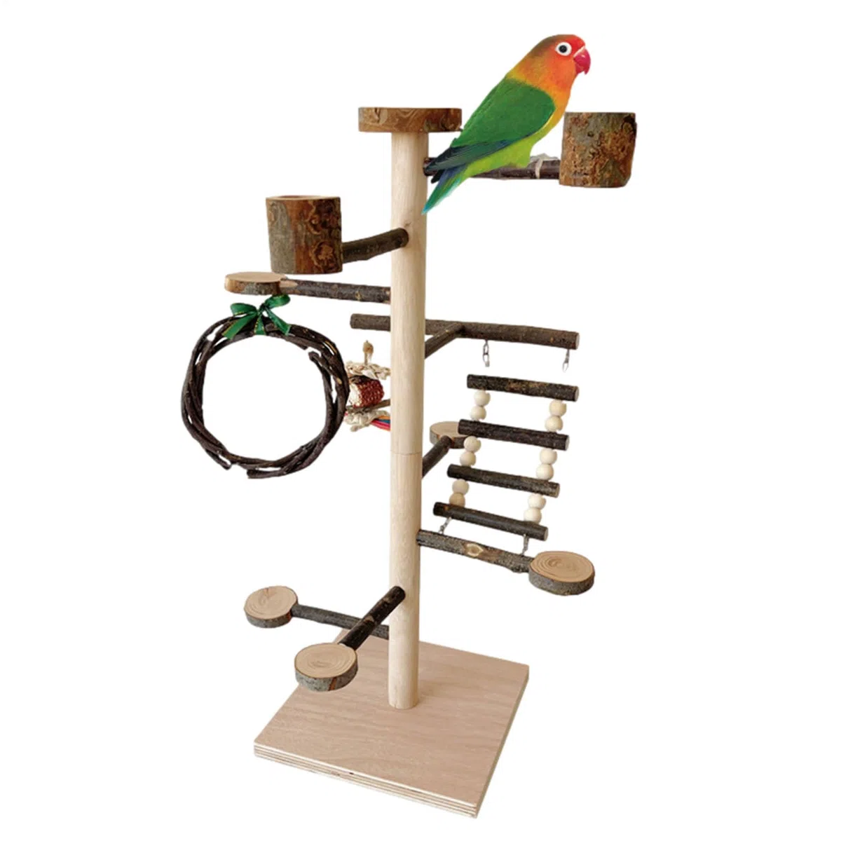Posadero para Aves Juguetes para Jaulas de Aves | para Periquitos y Aves Pequeñas para Hogar Cotorras Cacatúas Agapornis y Periquitos