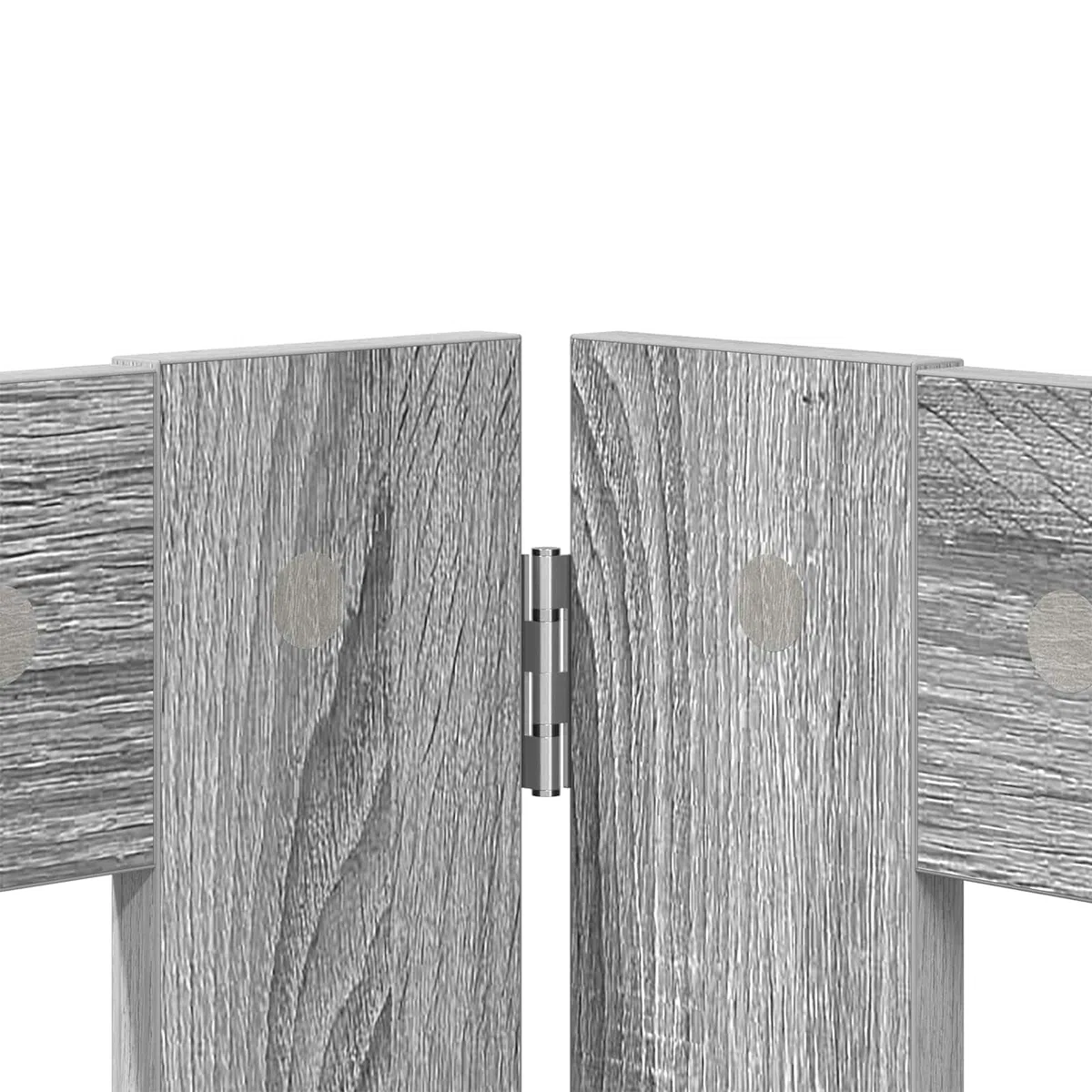 Perrera plegable para perros con 6 soportes, color gris, metal Sonoma, 482 cm, plegable para interior, flexible, protección y seguridad para cachorros y perros