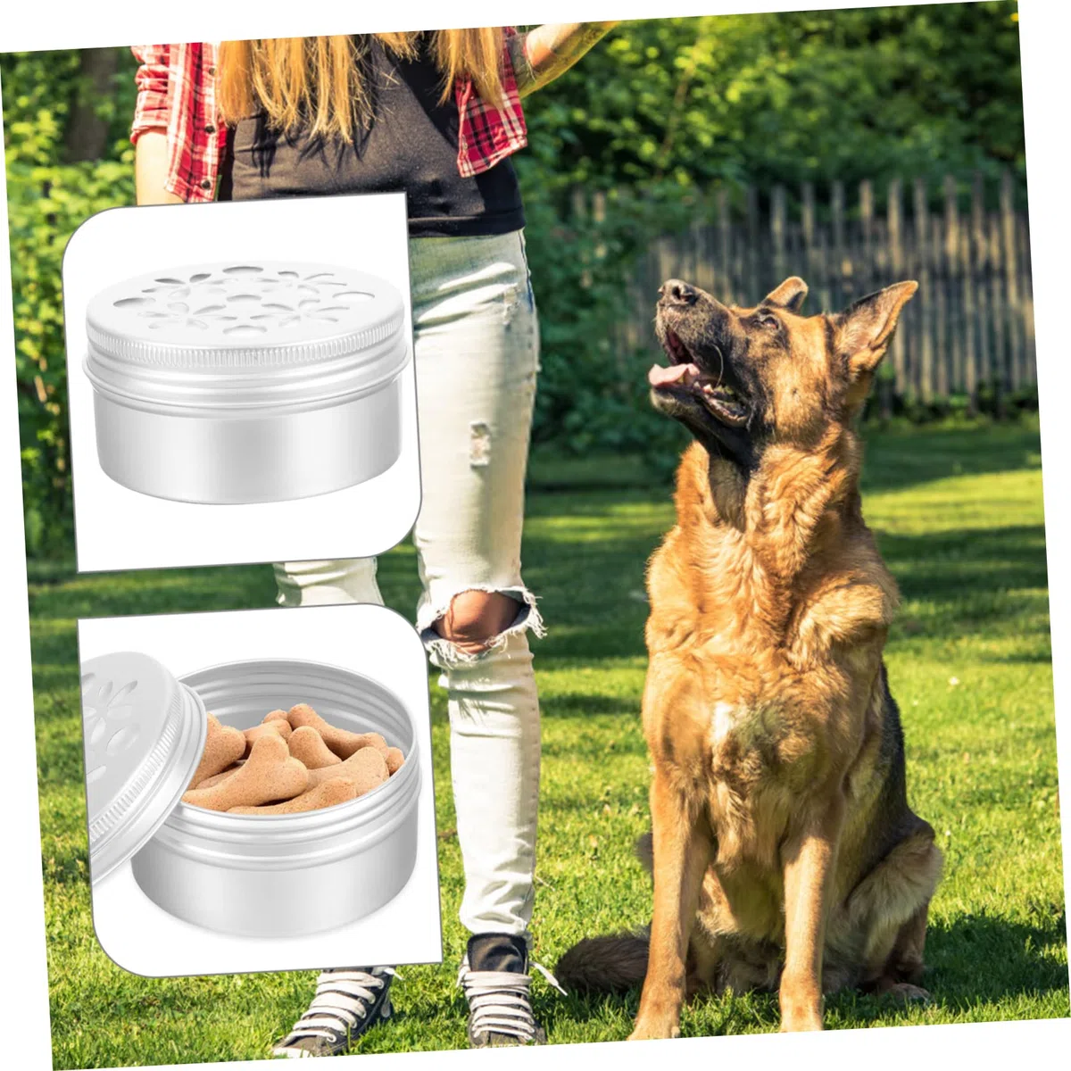 Caja de Entrenamiento Olfativo para Perros de Aluminio Resistente a Mordeduras, Capacidad 80ml, Paquete de 10 Unidades para Adiestramiento de Perros en Casa