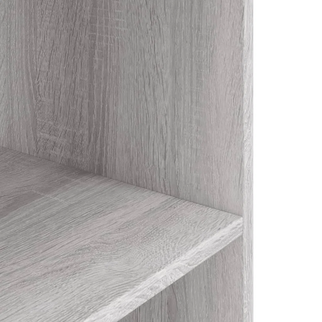 Soporte para acuario, gris Sonoma, material de madera, 60,5 x 36 x 72,5 cm, armario inferior estable con espacio para peces, accesorios y almacenamiento en el salón, oficina o dormitorio
