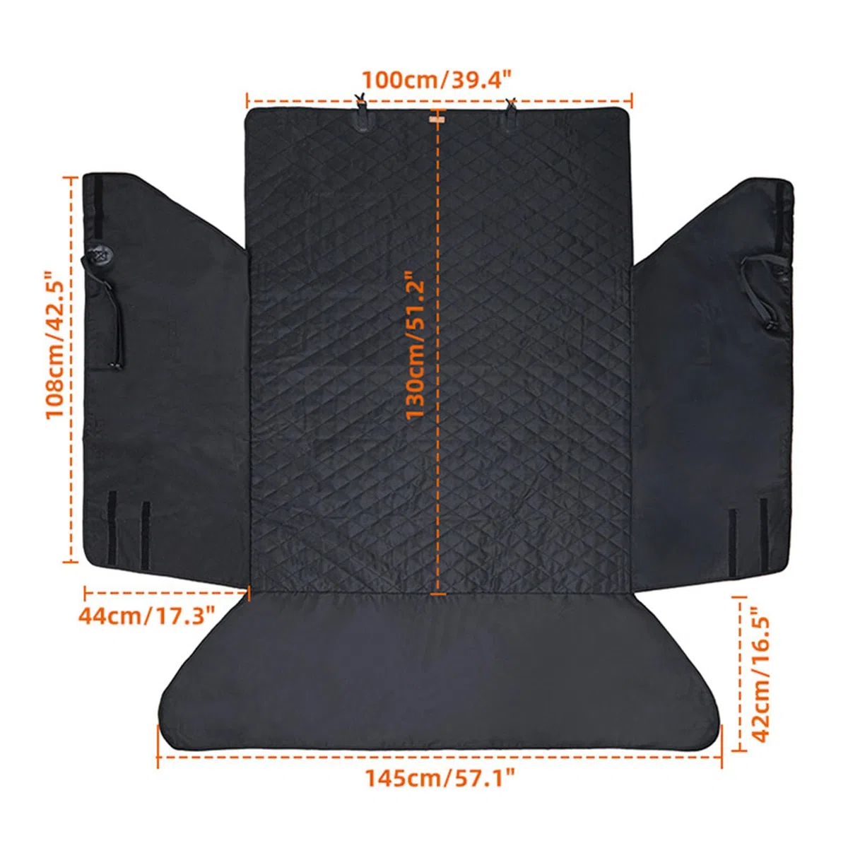 Funda de carga para maletero de mascotas, a prueba de arañazos, fácil de instalar, ajustable, protector de carga para maletero de mascotas, funda de asiento para coche, SUV, accesorios para perros