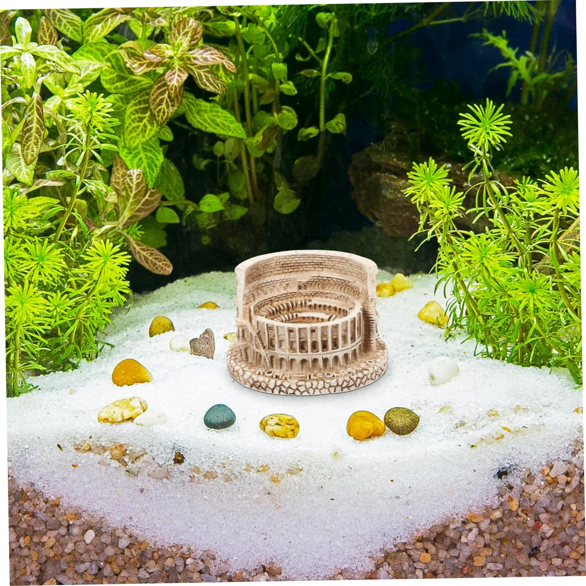 Cabilock 5piezas Decoración De Acuario Estatua del Escultura De Arquitectura para Casa Adorno De Pescera y Terrario Original para