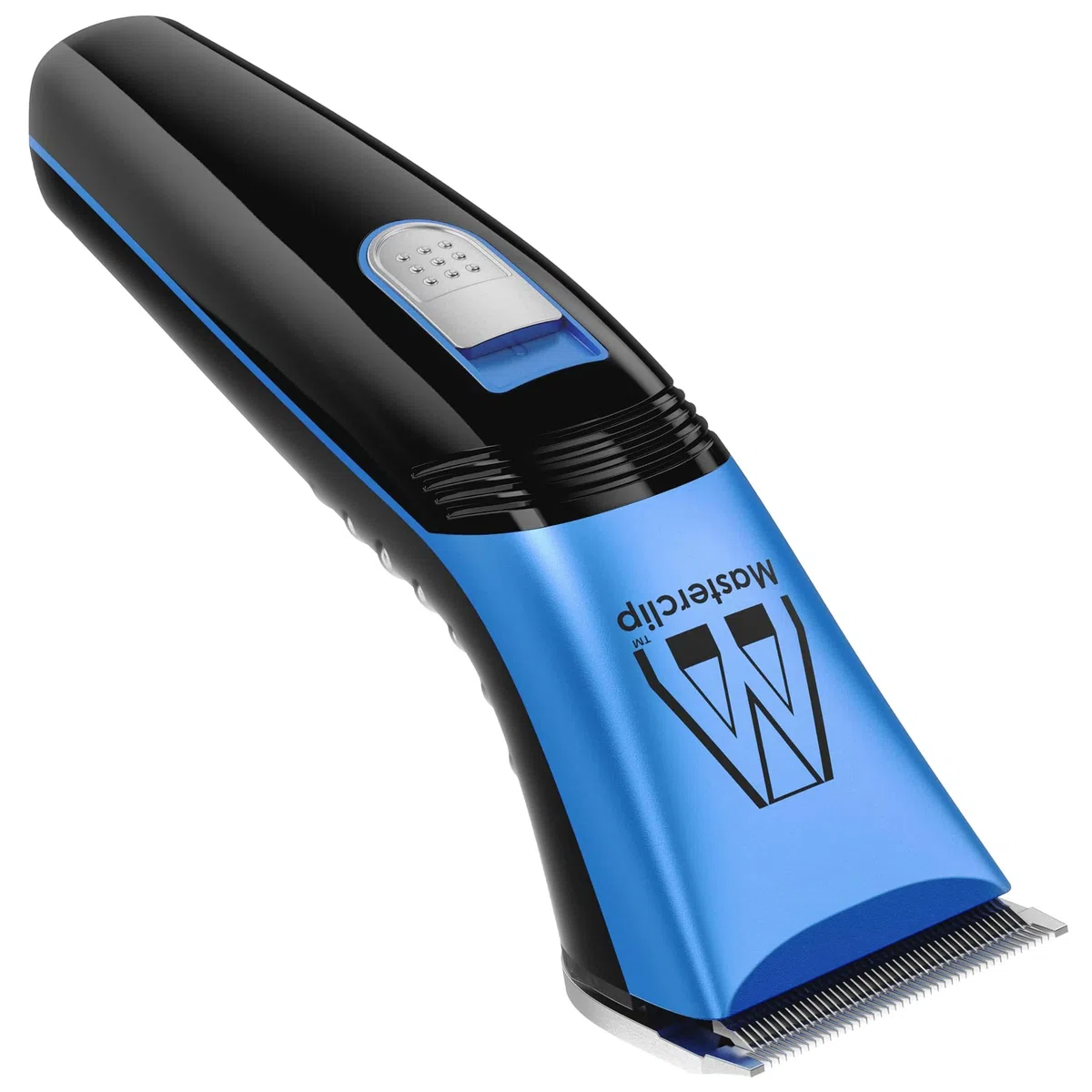 Masterclip Cortapelos para perros (azul), ultra silencioso; kit de aseo profesional con recortadora inalámbrica ligera. Cortapelos Showmate II recargable adecuado para perros, gatos y otros pelos de