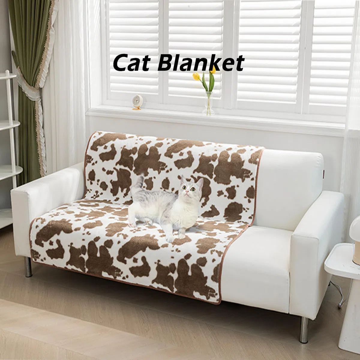 Paquete de 2 mantas grandes para cama de perro, manta calmante para gatos, manta suave para perros y gatos, lavable a máquina, manta para mascotas (2 unidades, 150 x 90 cm)