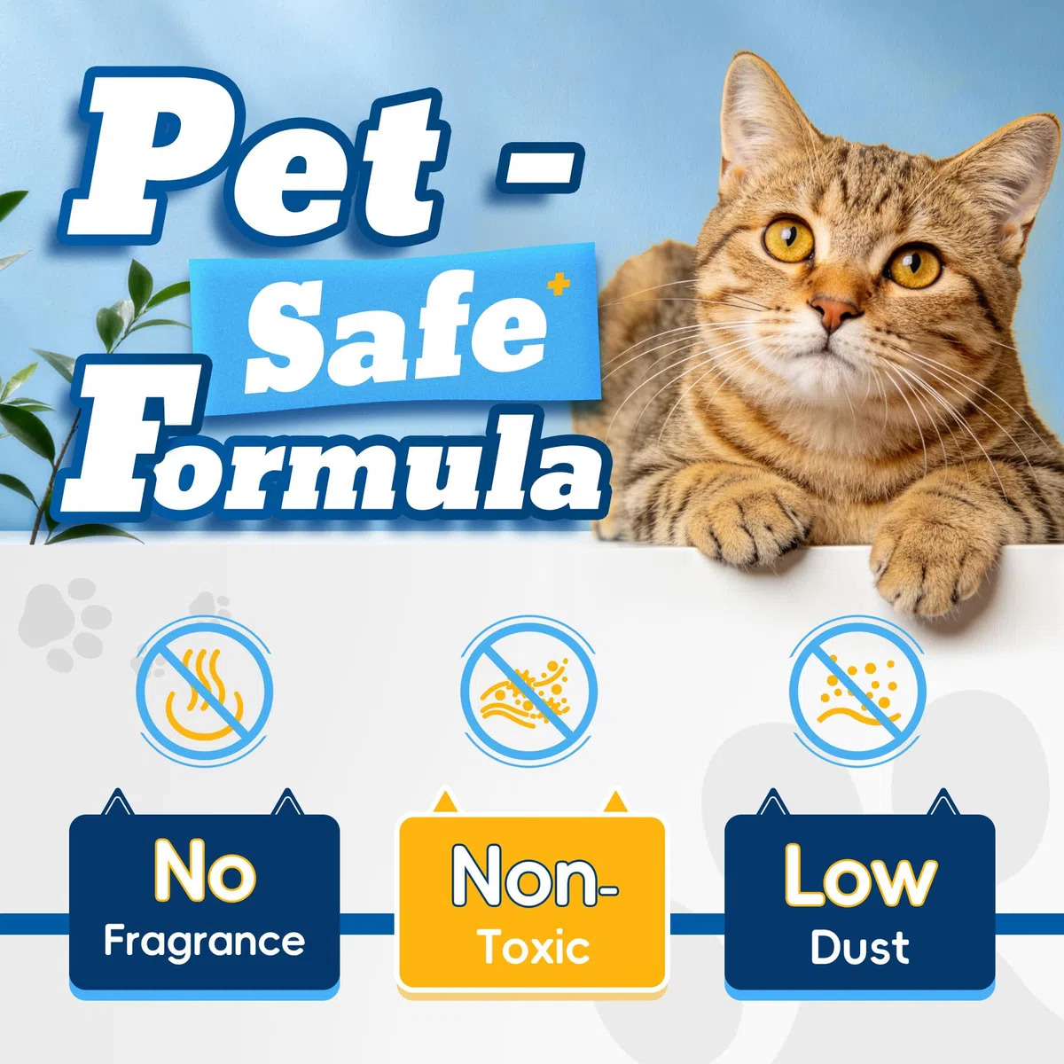 LMJP Arena cristalina para gatos con potente control de olores, no se aglutina, dura hasta 2 meses, 8.5 libras, rápida absorción de agua, sin perfume y de bajo seguimiento, sílice azul y blanco ligera